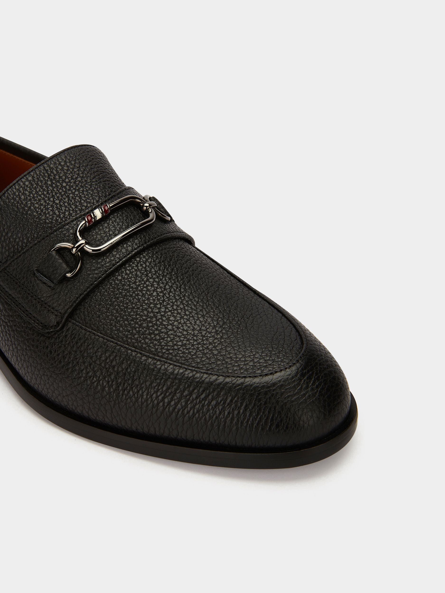 Mocassino In Pelle Granata Nera - Uomo - Bally - 04