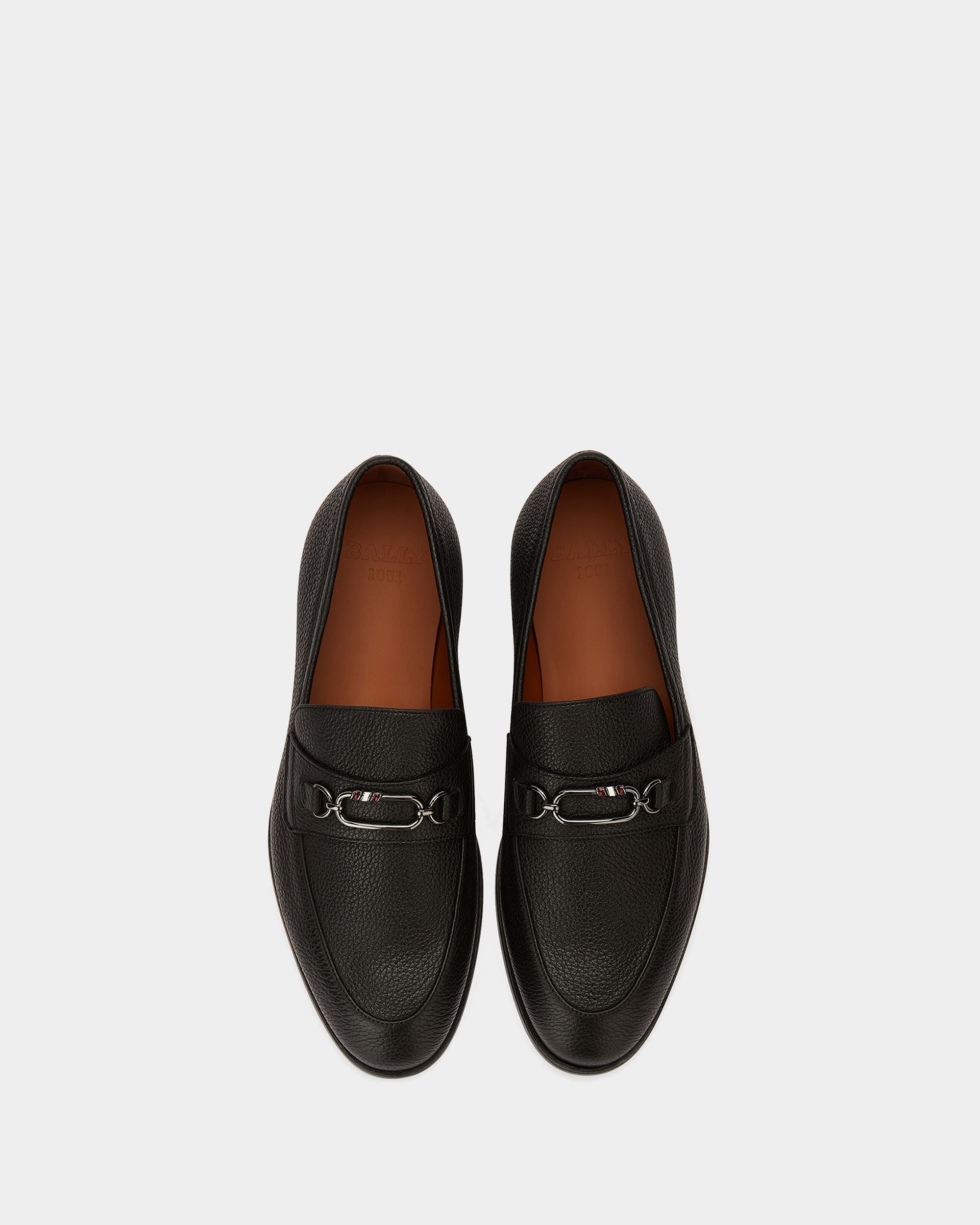 Mocassino In Pelle Granata Nera - Uomo - Bally - 05