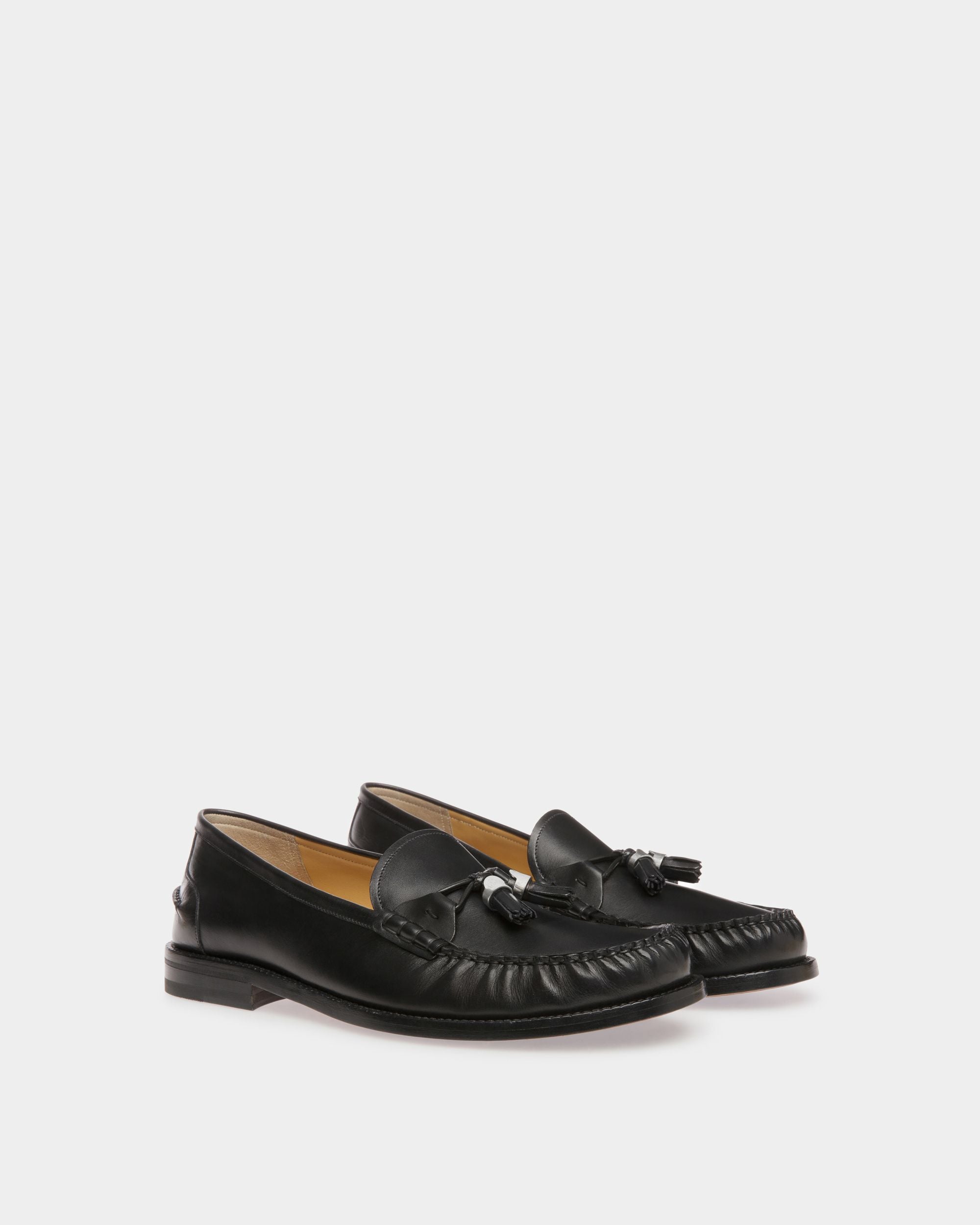 Mocassins Rome En Cuir Noir - Homme - Bally - 03