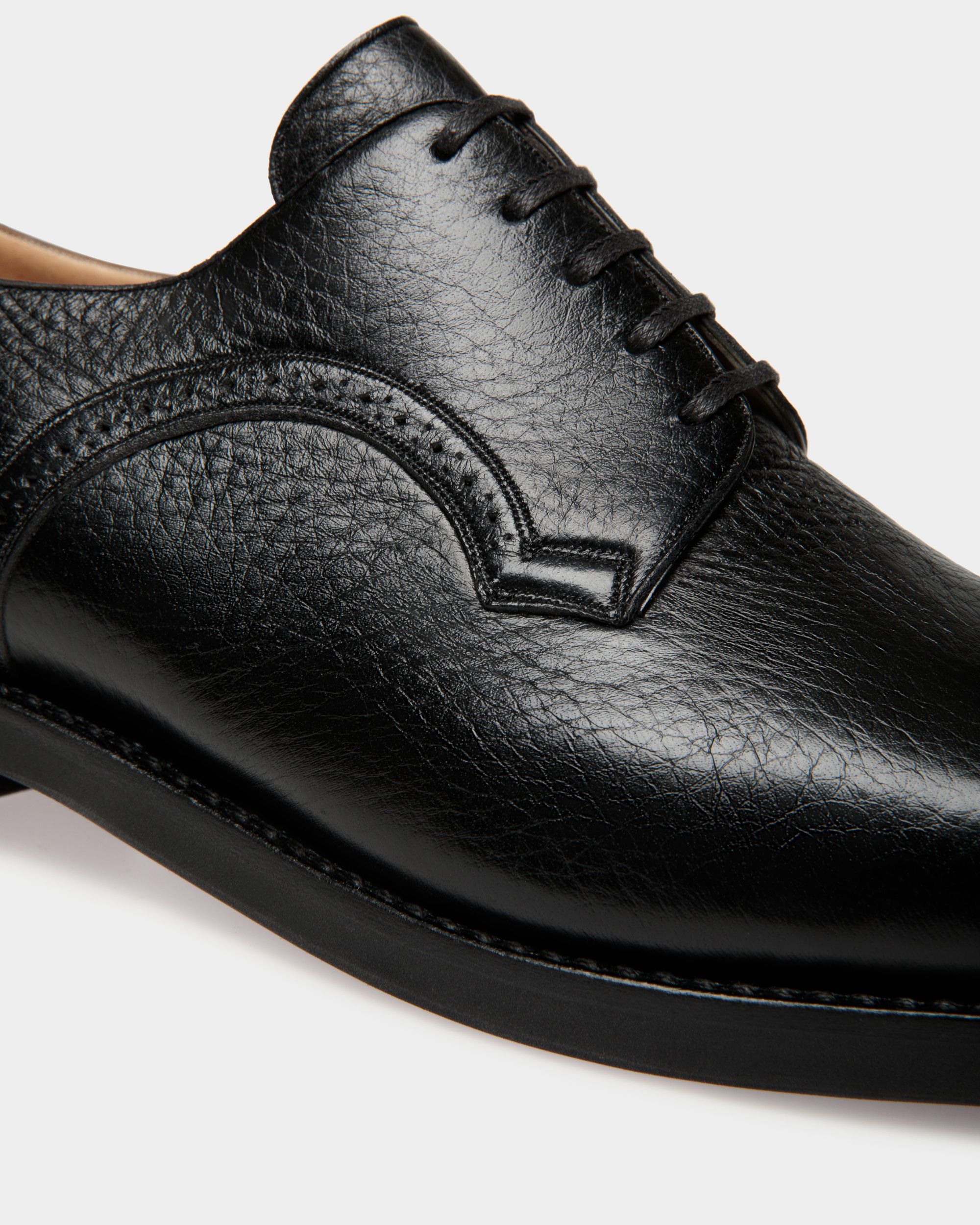 Derby Scribe En Cuir De Cerf Noir - Homme - Bally - 04