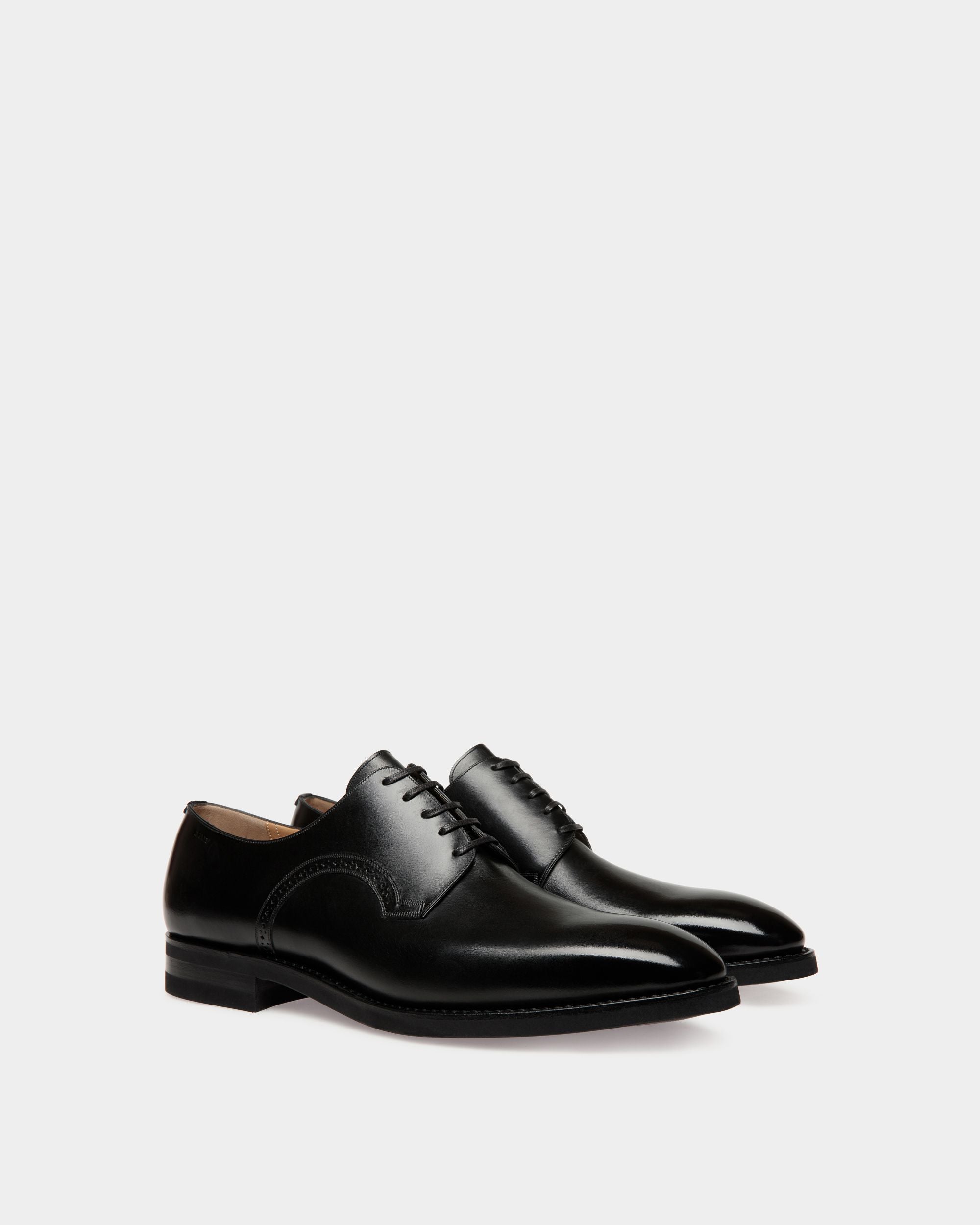 Derby Scribe En Cuir Noir - Homme - Bally - 02