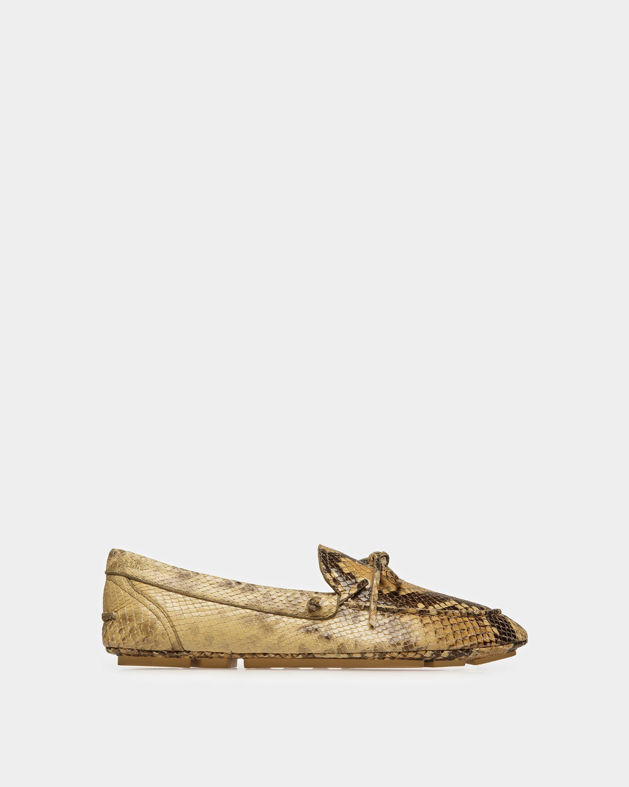 Chaussure De Conduite Hansen Finition Imprimé Python - Homme - Bally - 01