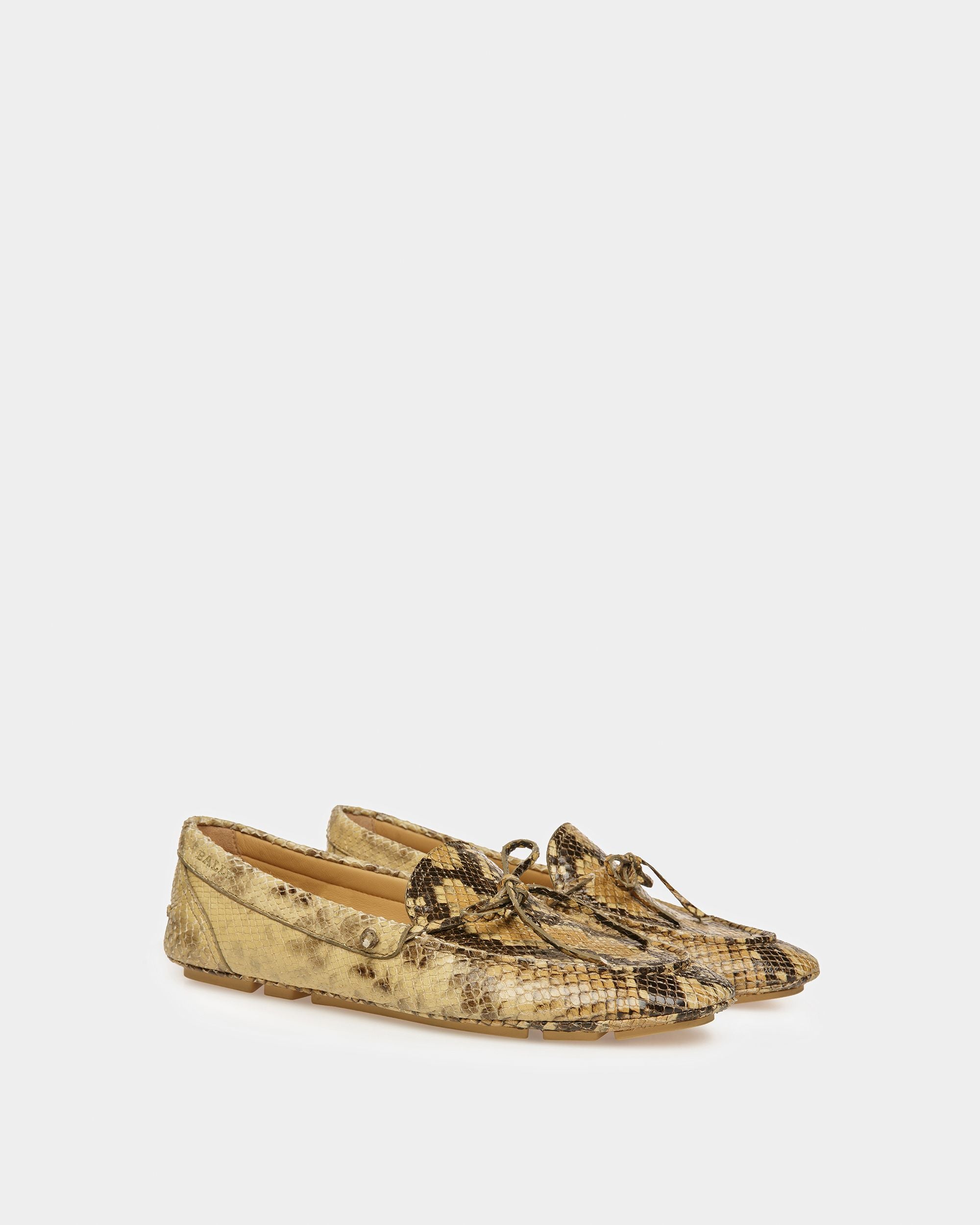 Chaussure De Conduite Hansen Finition Imprimé Python - Homme - Bally - 03