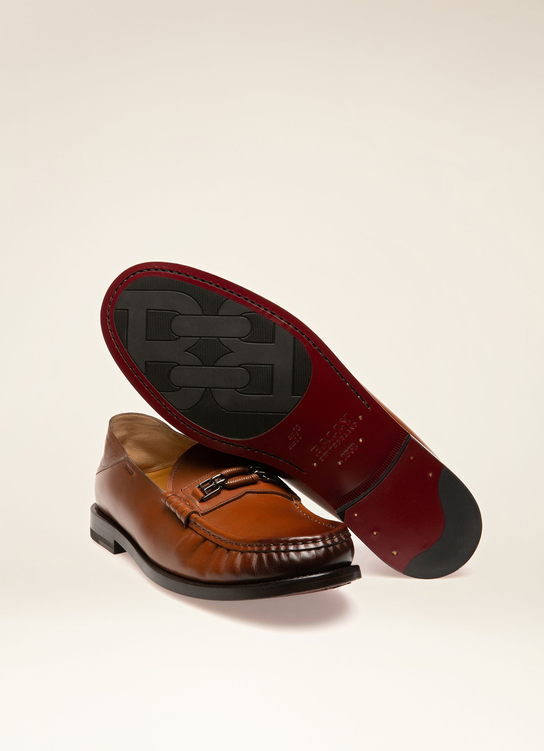 Coriano Mocassins En Cuir Marron - Homme - Bally - 07