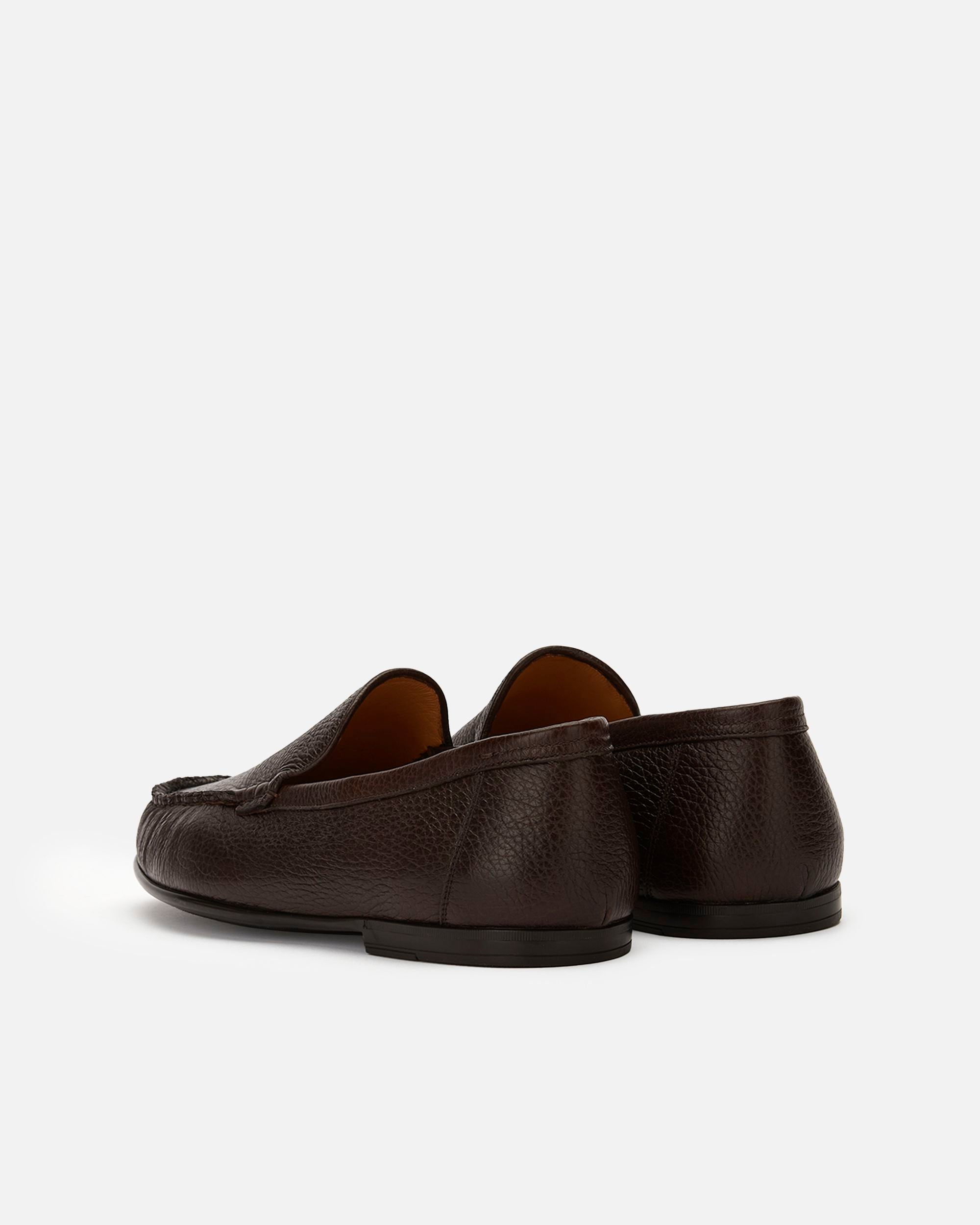 Mocassino In Pelle Granata Marrone - Uomo - Bally - 03