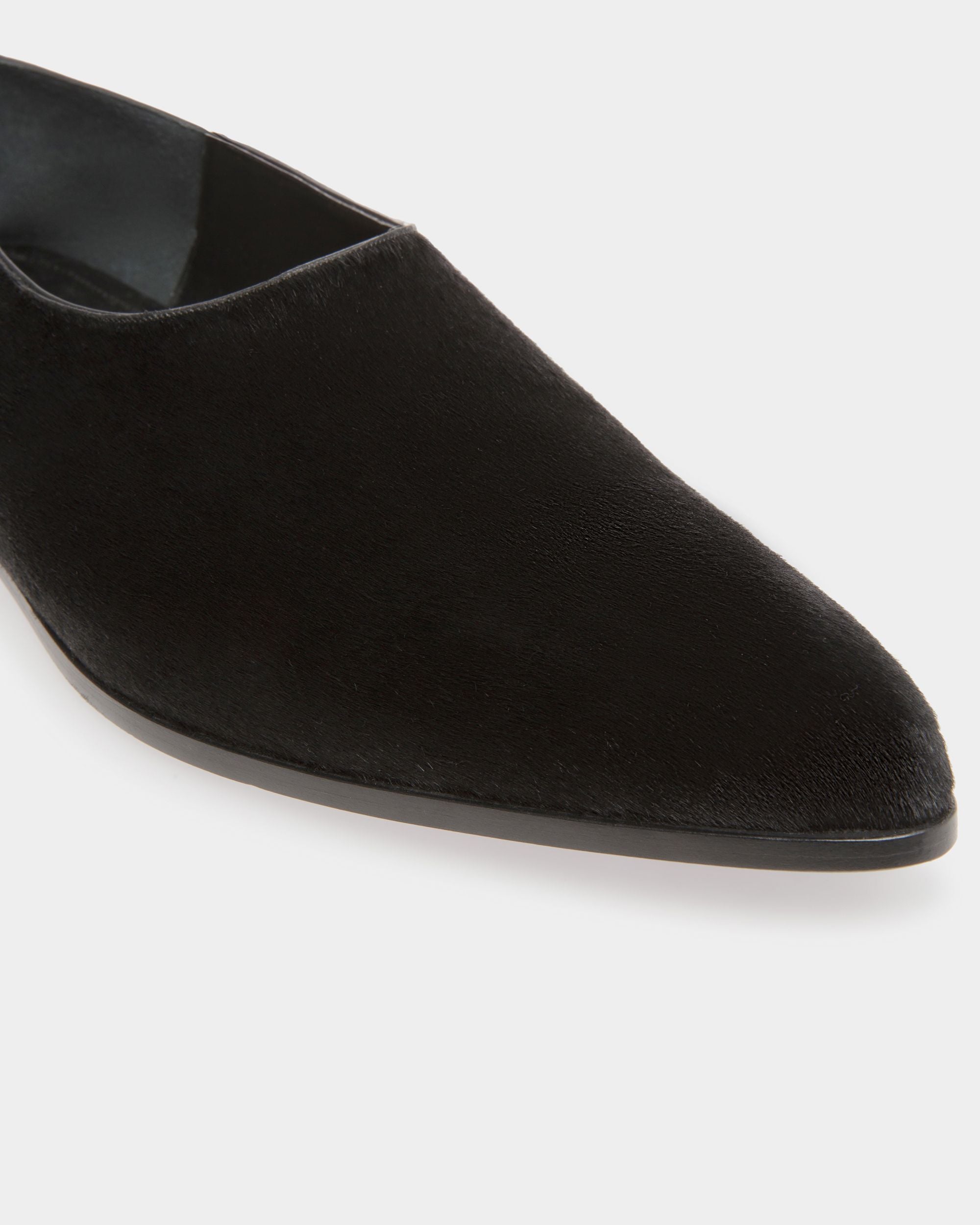 Vegas Flacher Loafer Aus schwarzem Kalbsleder mit Fell - Herren - Bally - 06