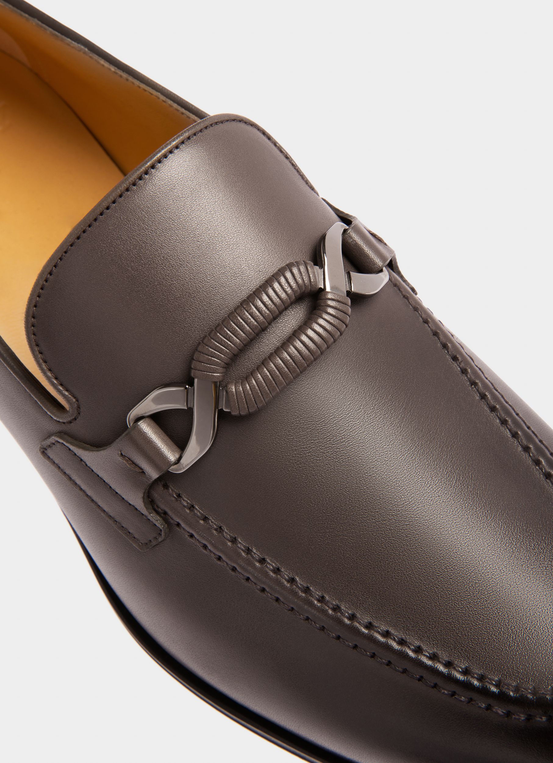 Westminster Loafer in Brown Leather - Men's - Bally - 05