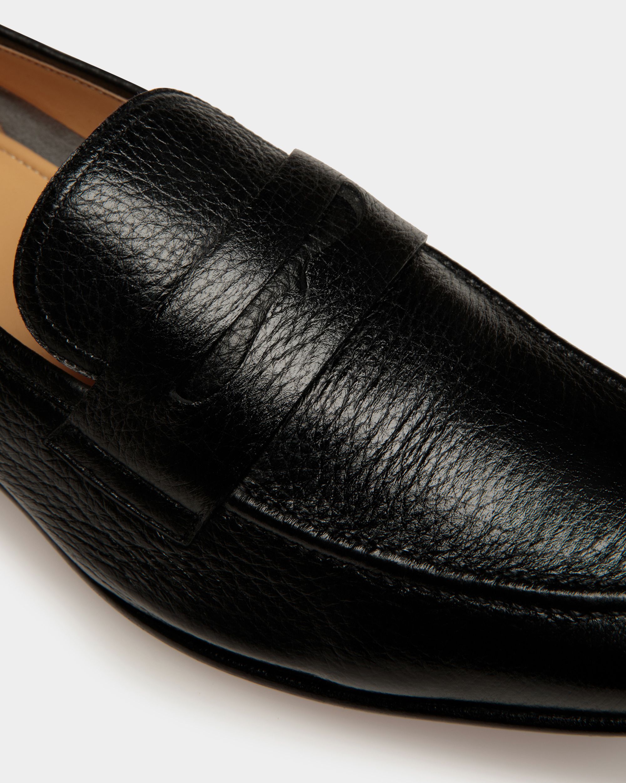 Mocassins Suisse En Cuir Noir - Homme - Bally - 04