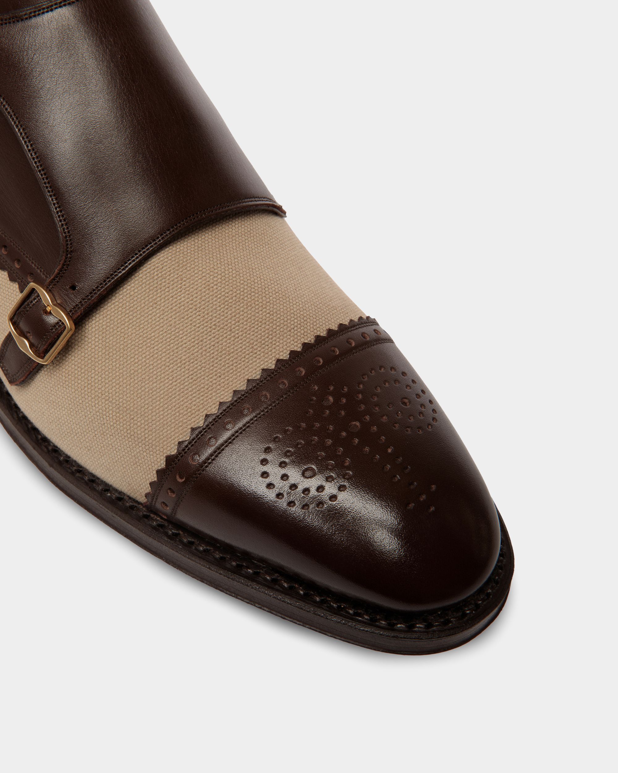 Scribe Monk-Schuh Aus Leder Und Stoff - Herren - Bally - 04