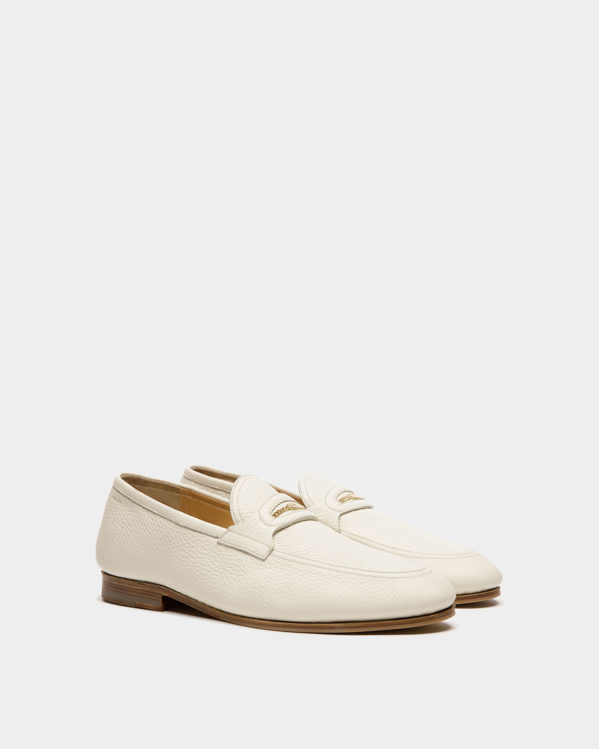 Pesek Loafer Aus Weißem Leder - Herren - Bally - 03