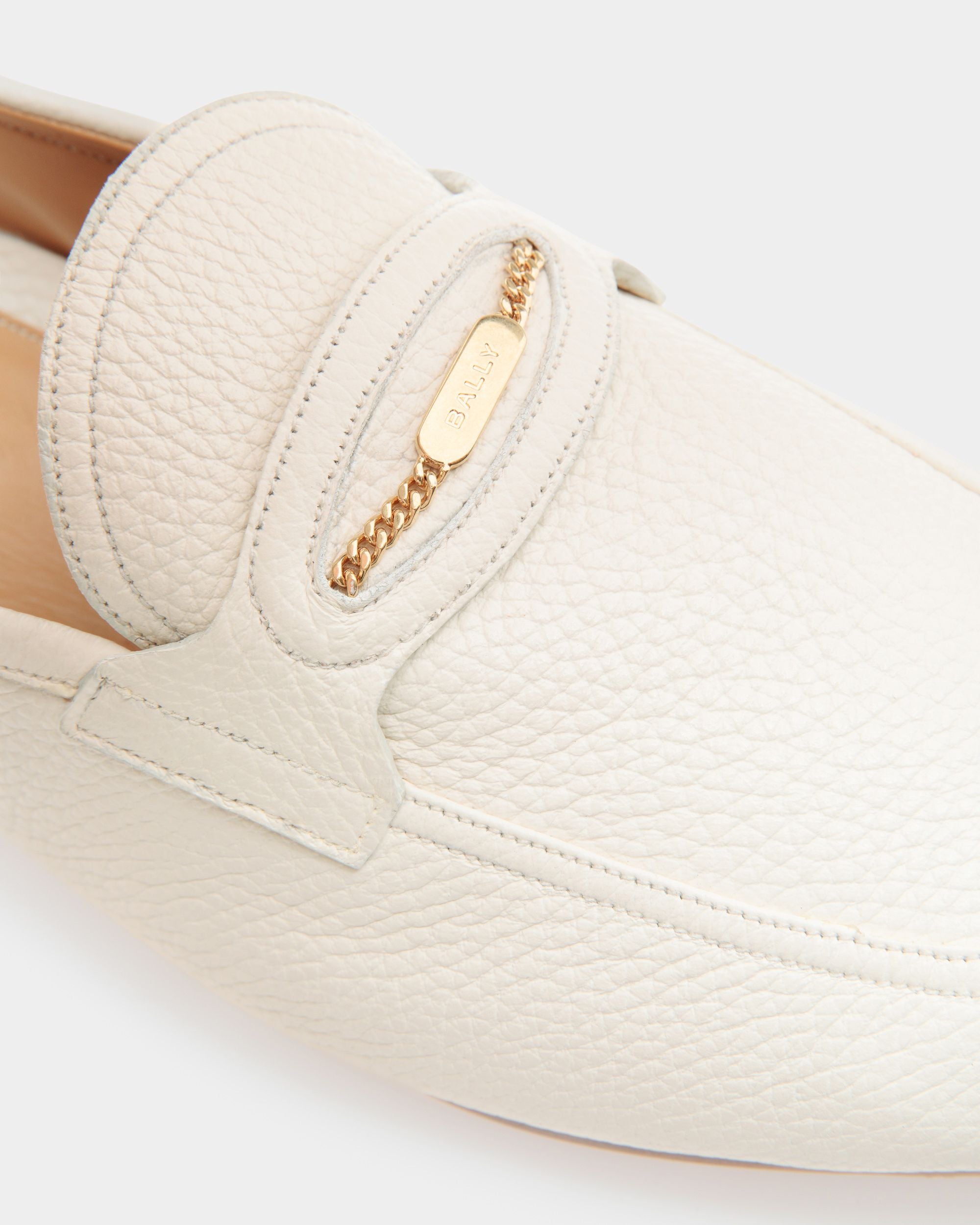 Pesek Loafer Aus Weißem Leder - Herren - Bally - 05