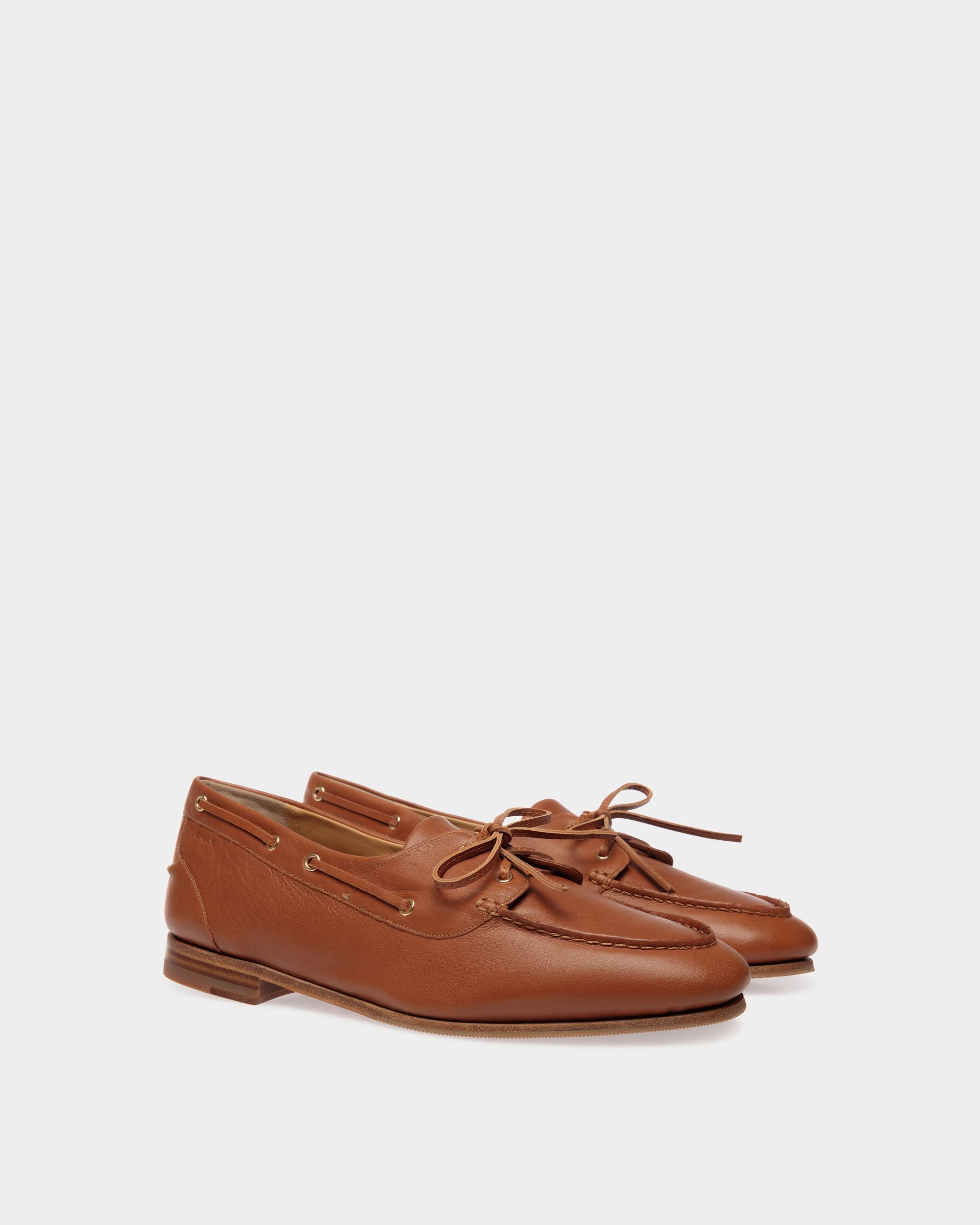 Plume Loafer Aus Leder In Braun - Homme - Bally - 03