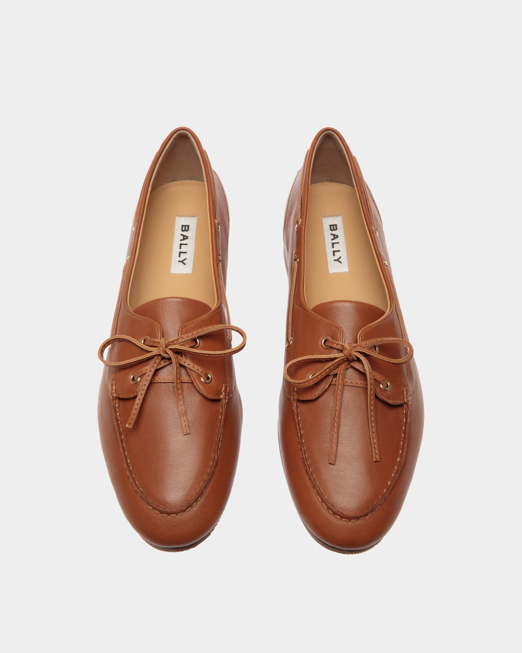 Plume Loafer in Brown Leather - Men's - Bally - 05