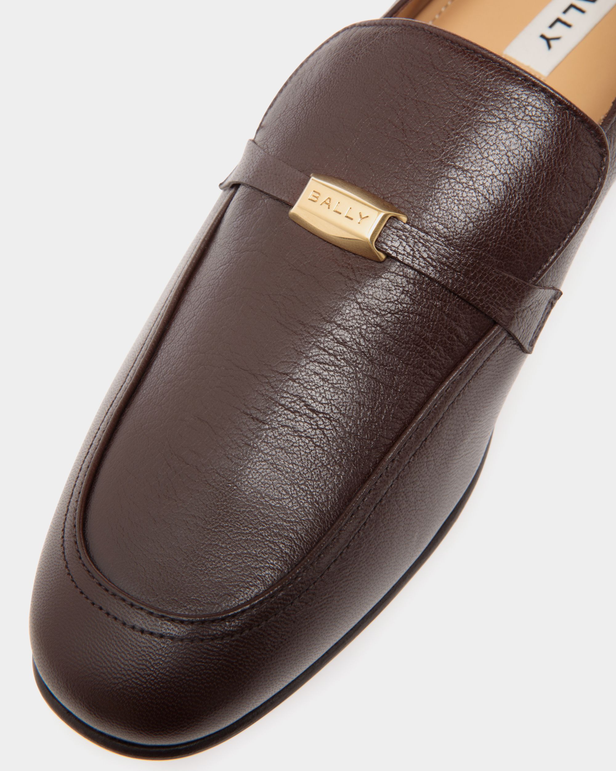 Mocassino Suisse In Pelle Granata Marrone - Uomo - Bally - 05