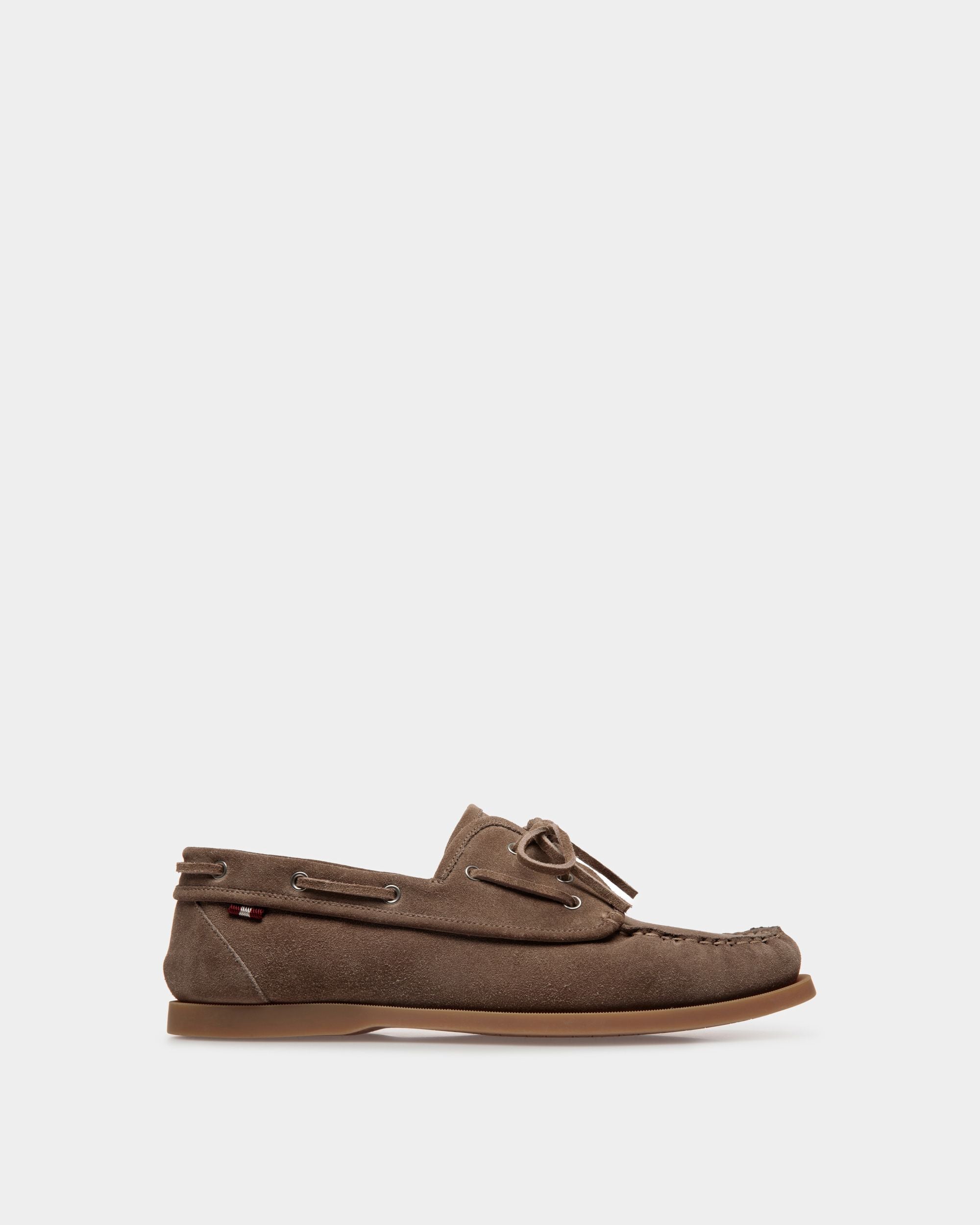 Mocassino Nelson In Pelle Scamosciata Beige - Uomo - Bally - 01
