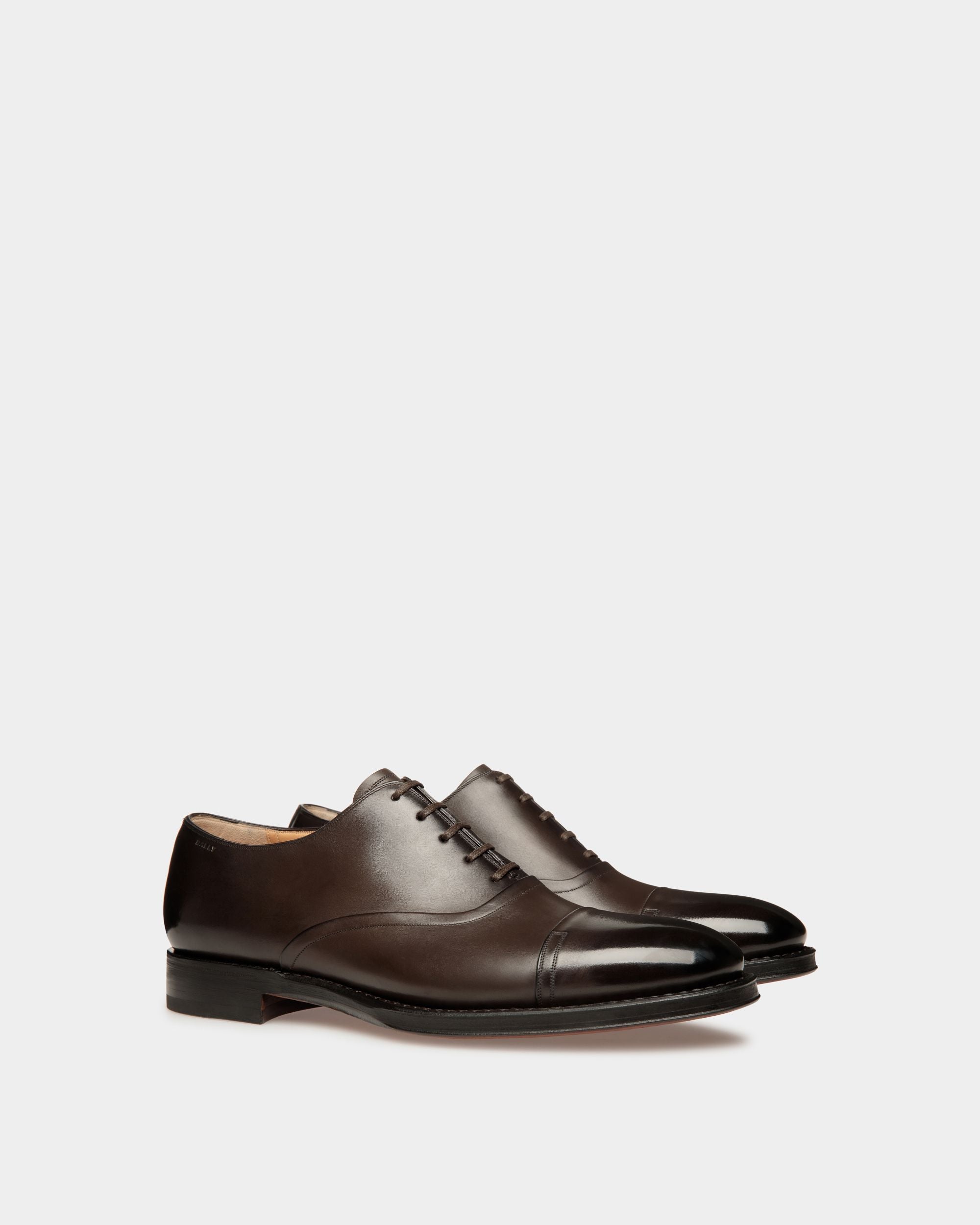 Scribe Un Oxford-Schuh Aus Leder In Ebenholz - Herren - Bally - 03