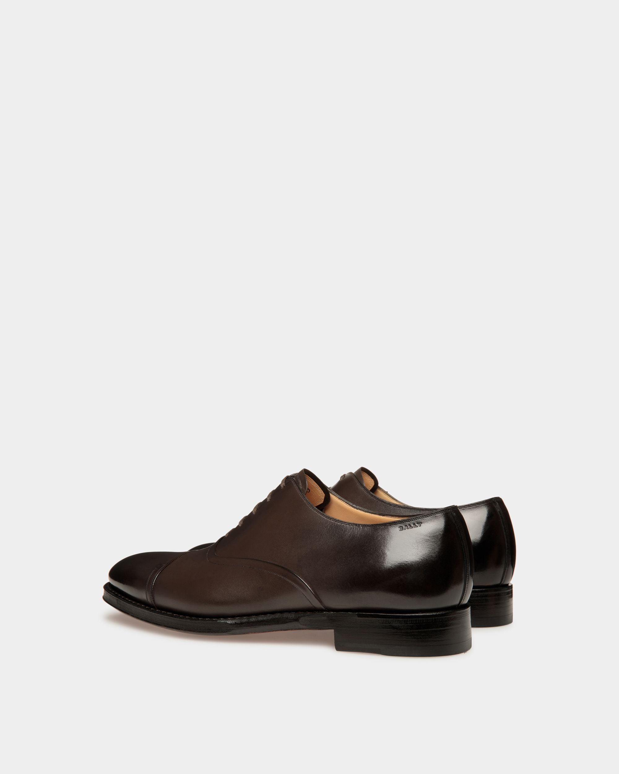 Scribe Un Oxford-Schuh Aus Leder In Ebenholz - Uomo - Bally - 04