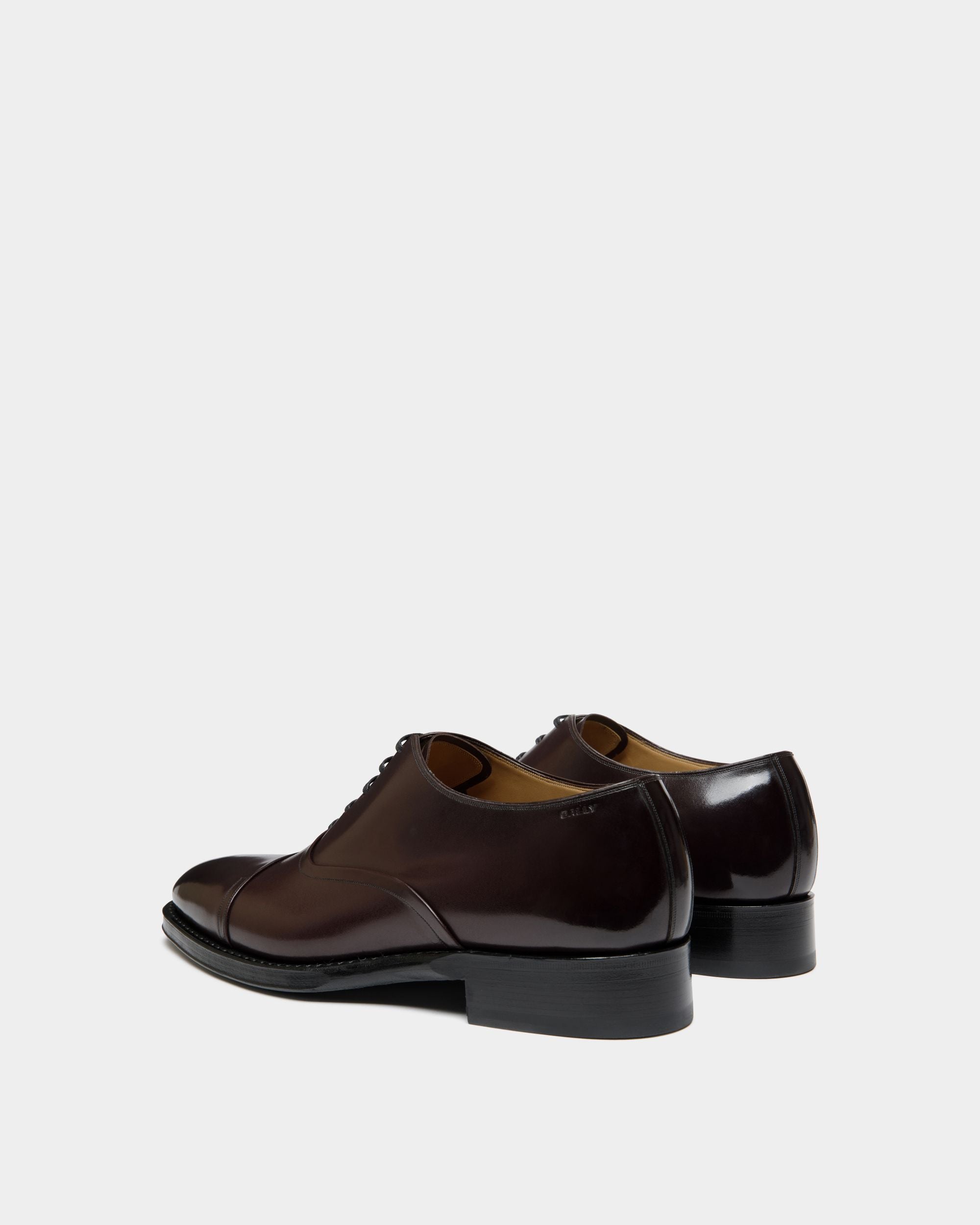 Oxfordschuh Scribe Un Aus Leder In Dunklem Burgunderrot - Herren - Bally - 04