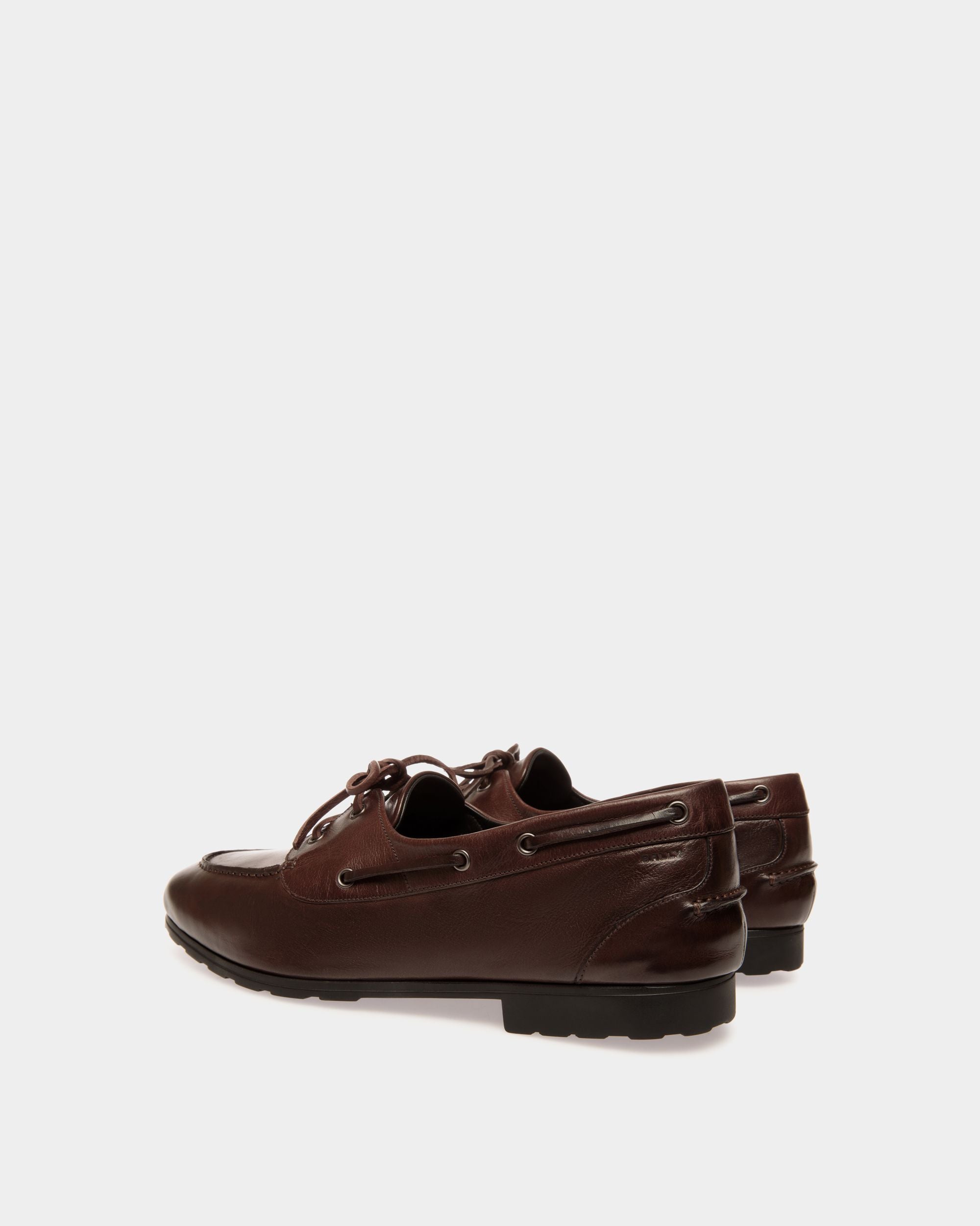 Mocassino Plume In Pelle Color Ebano - Uomo - Bally - 03