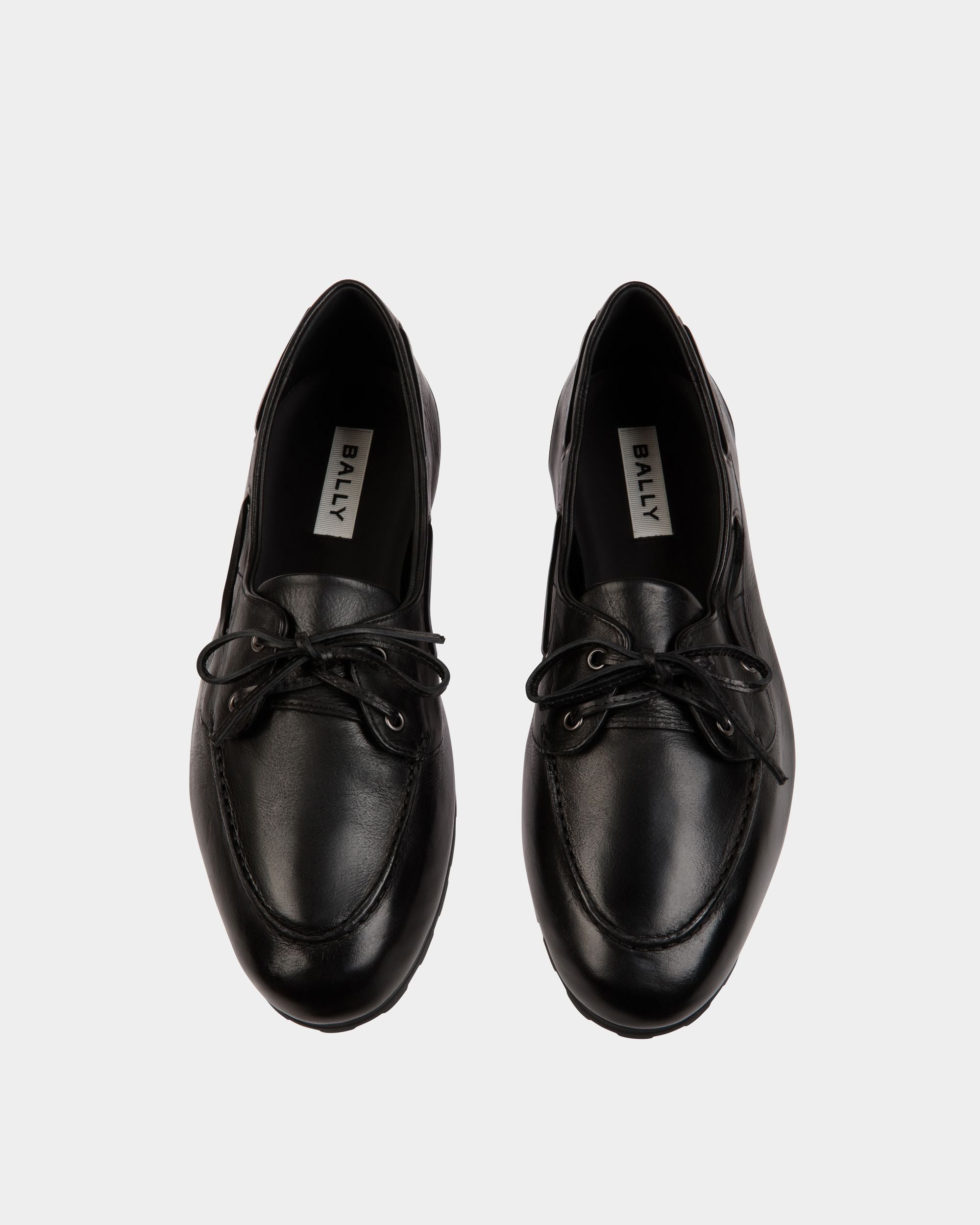 Plume Loafer In Black Leather - Men's - Bally - 05