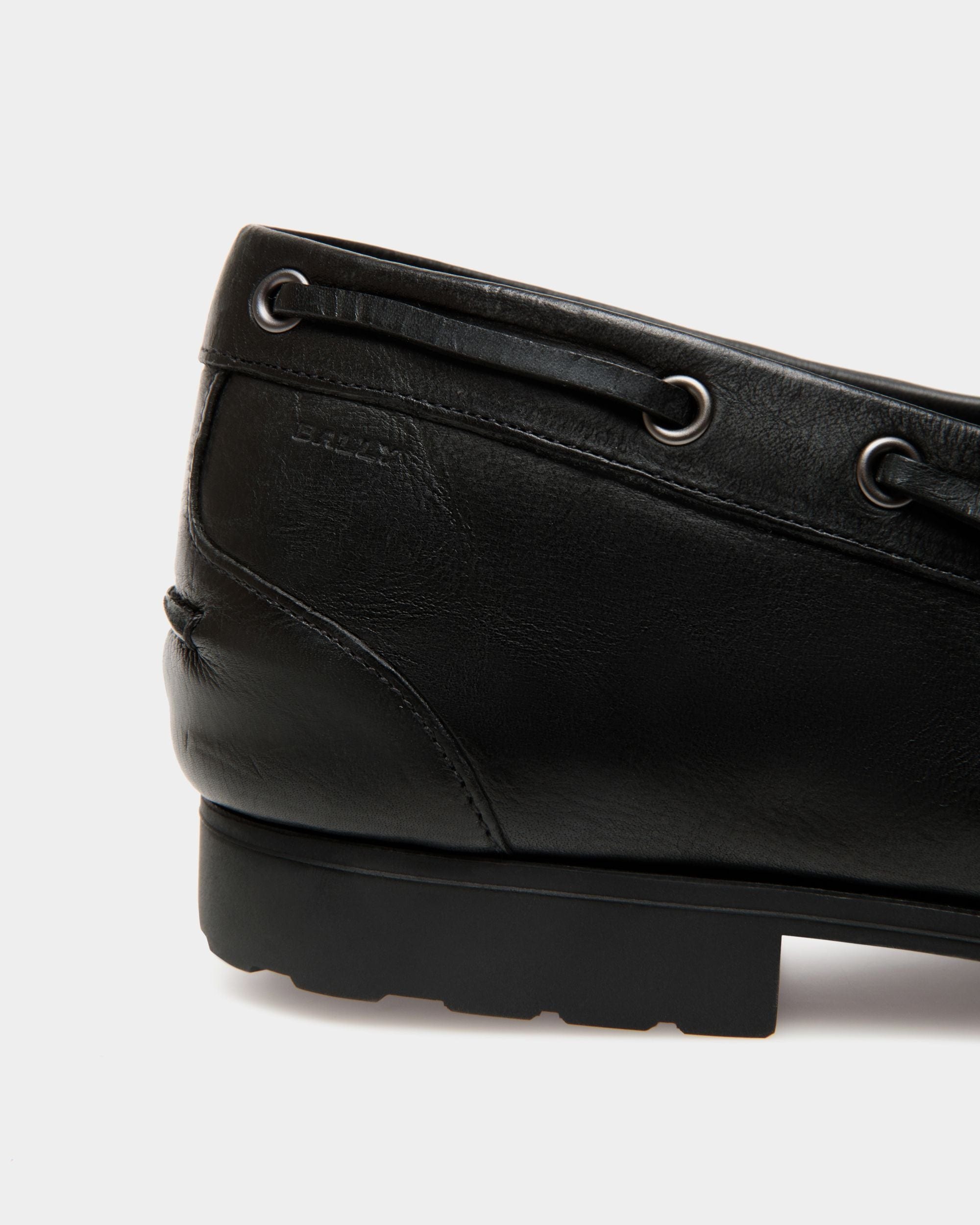 Plume Loafer In Black Leather - Men's - Bally - 06