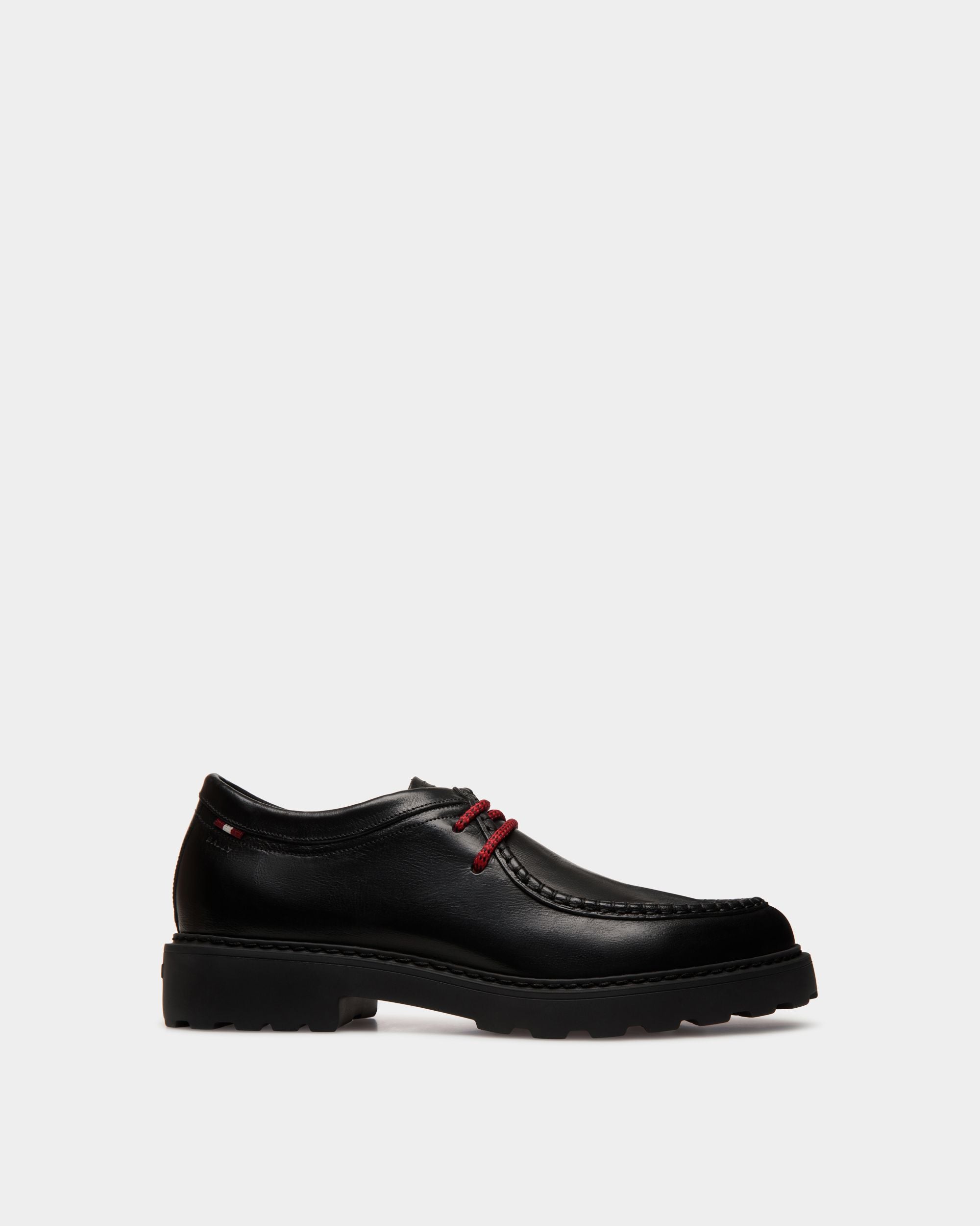 Gusto Derby in Black Leather - Homme - Bally - 01