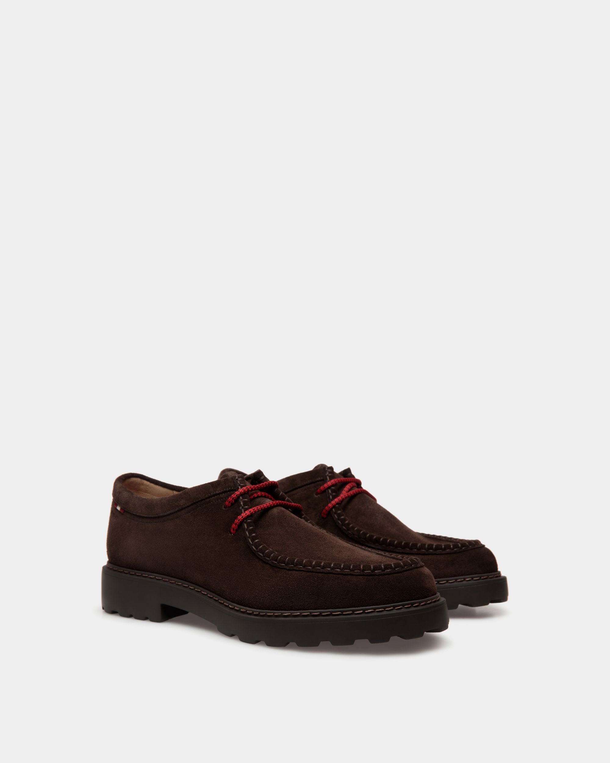 Gusto Derby-Schuhe Aus Veloursleder In Ebenholz - Herren - Bally - 03