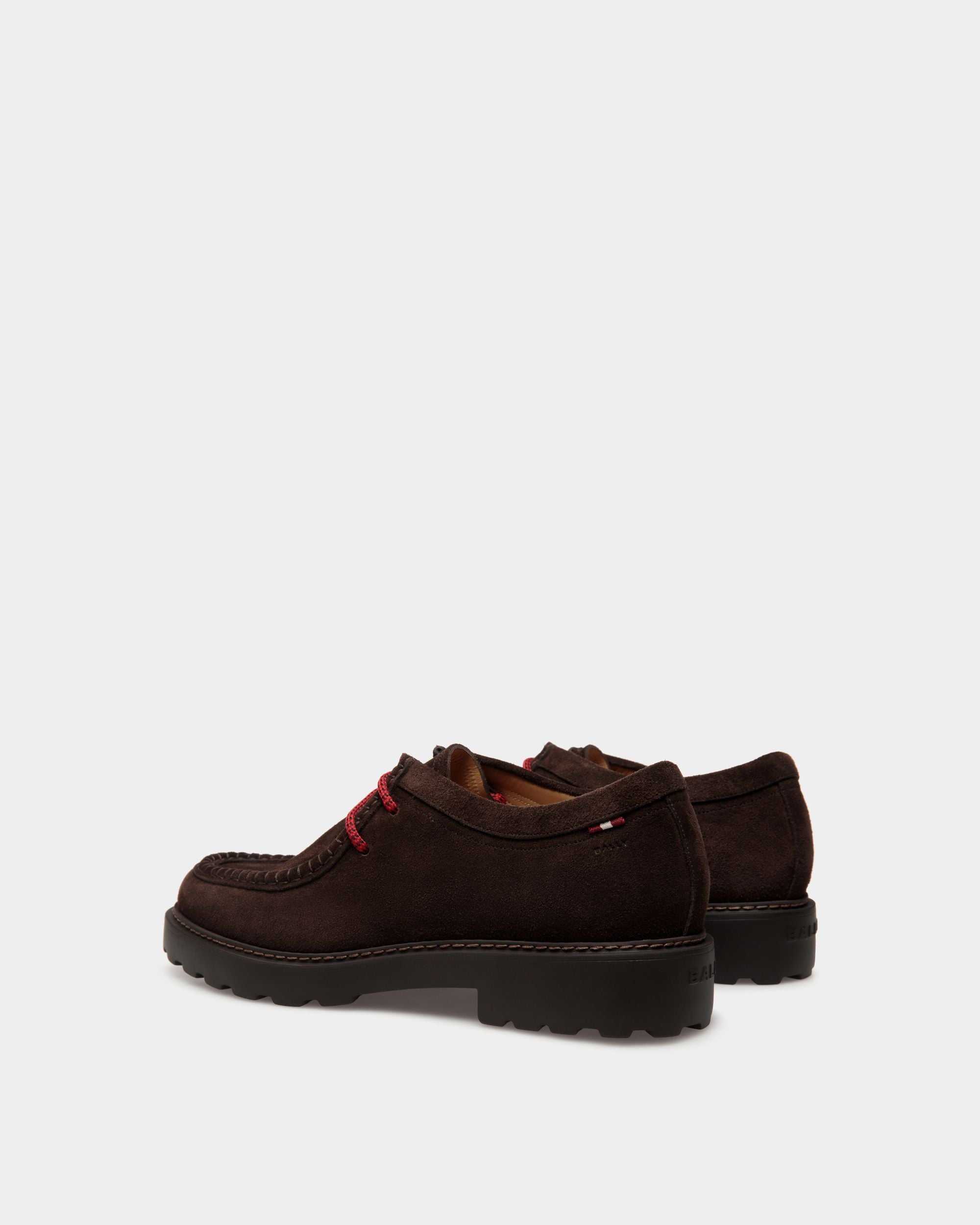 Gusto Derby-Schuhe Aus Veloursleder In Ebenholz - Herren - Bally - 04