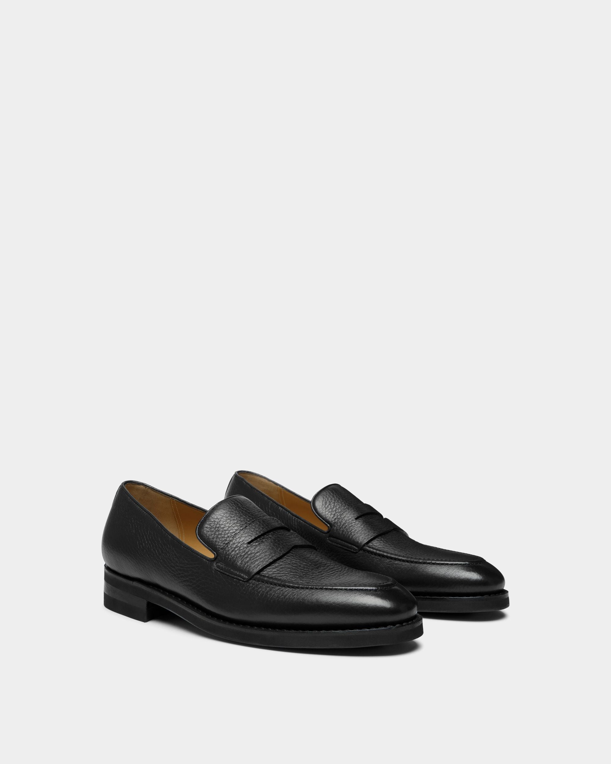 Mocassino Scribe Un In Pelle Di Daino Nera - Uomo - Bally - 03