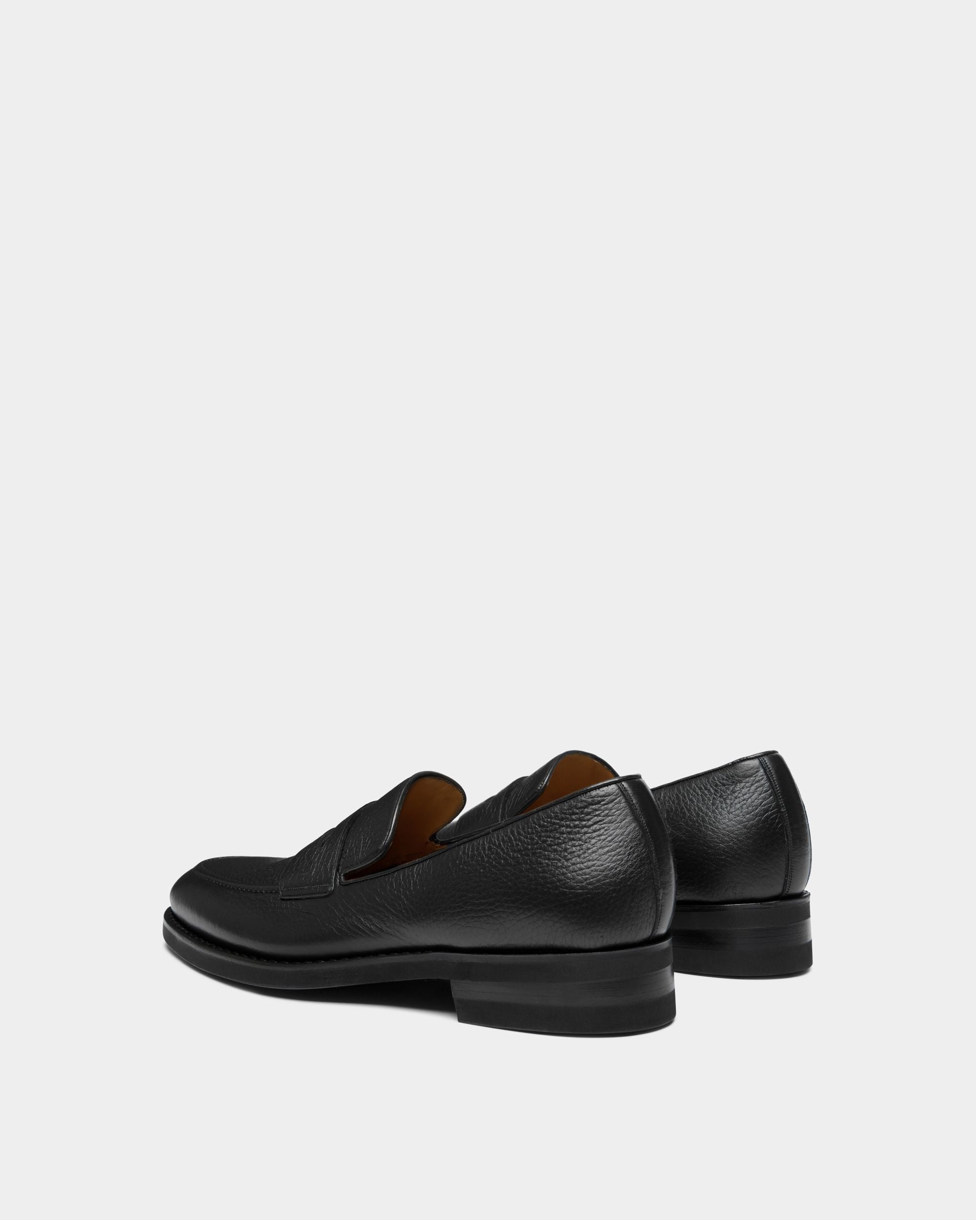 Mocassino Scribe Un In Pelle Di Daino Nera - Uomo - Bally - 04