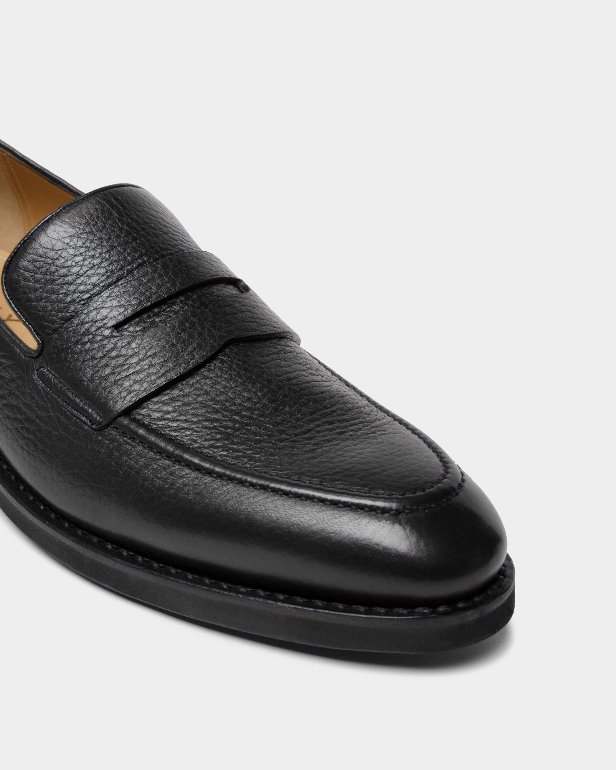 Mocassino Scribe Un In Pelle Di Daino Nera - Uomo - Bally - 06