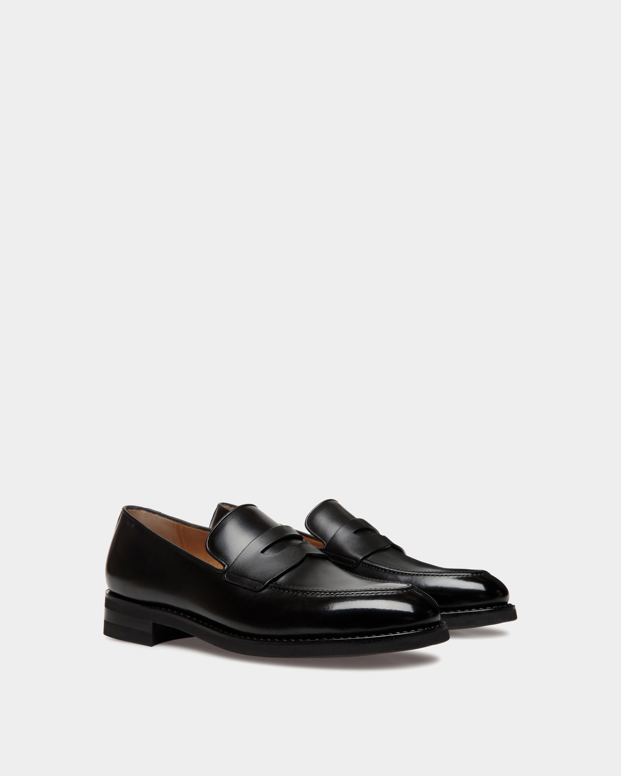 Scribe Un Loafer In Black Leather - Men's - Bally - 02
