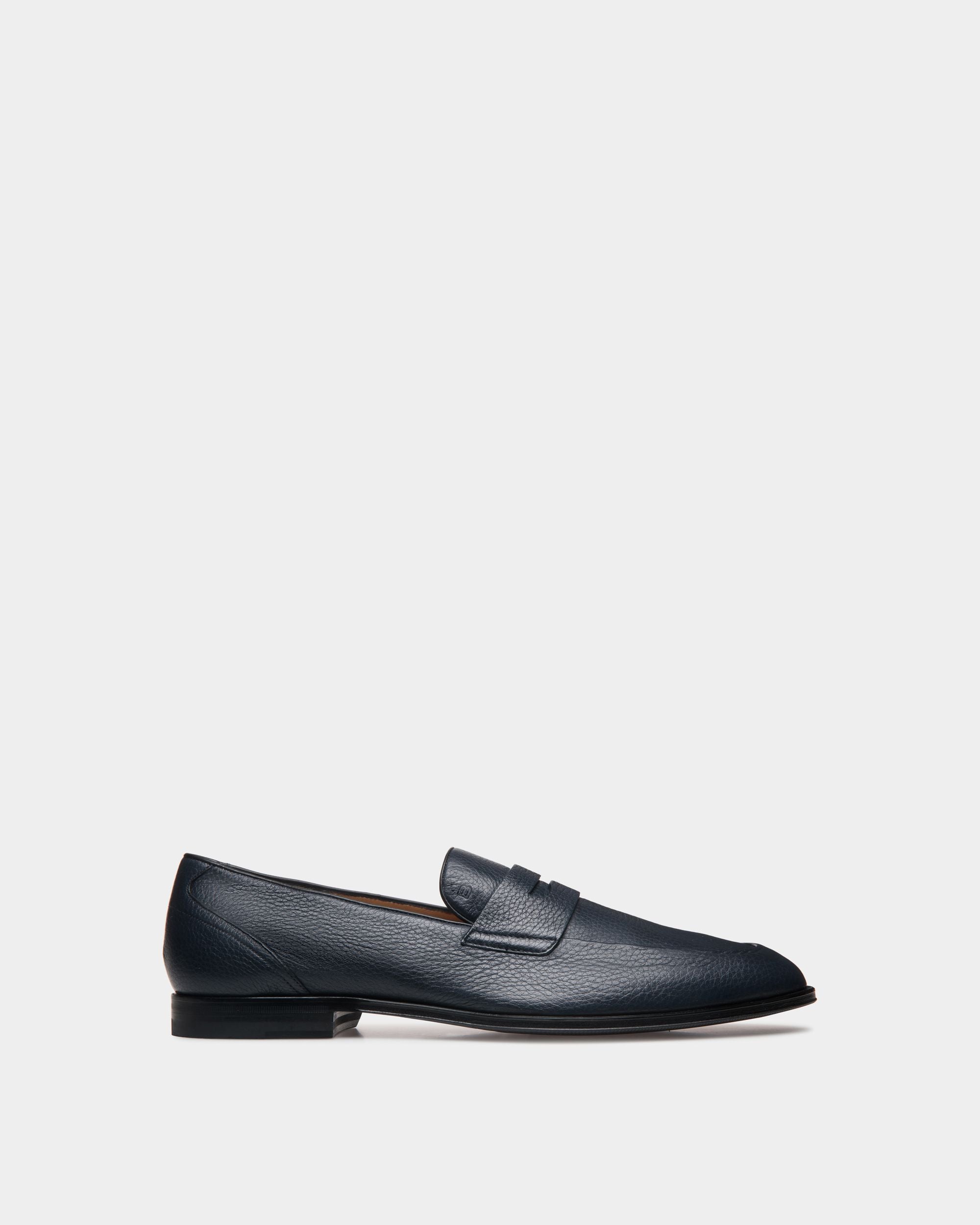 Westminster Loafer Aus Hirschleder In Navy Blue - Homme - Bally - 01
