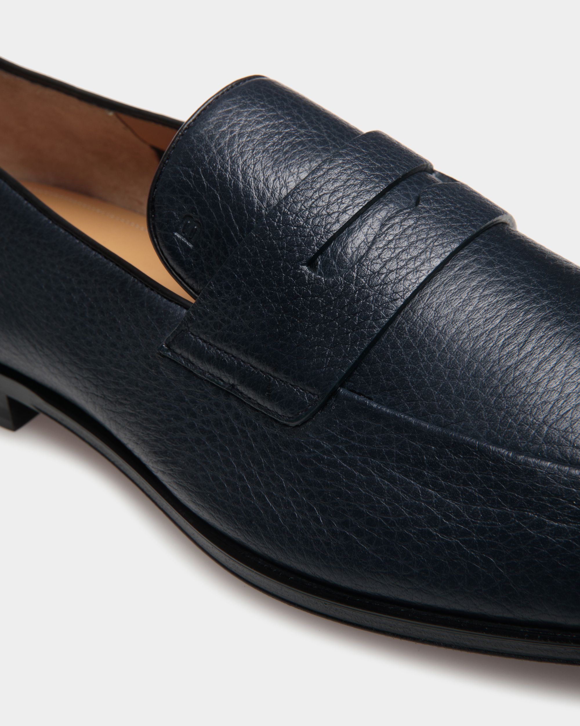 Mocassino Westminster In Pelle Di Daino Navy Blue - Uomo - Bally - 06