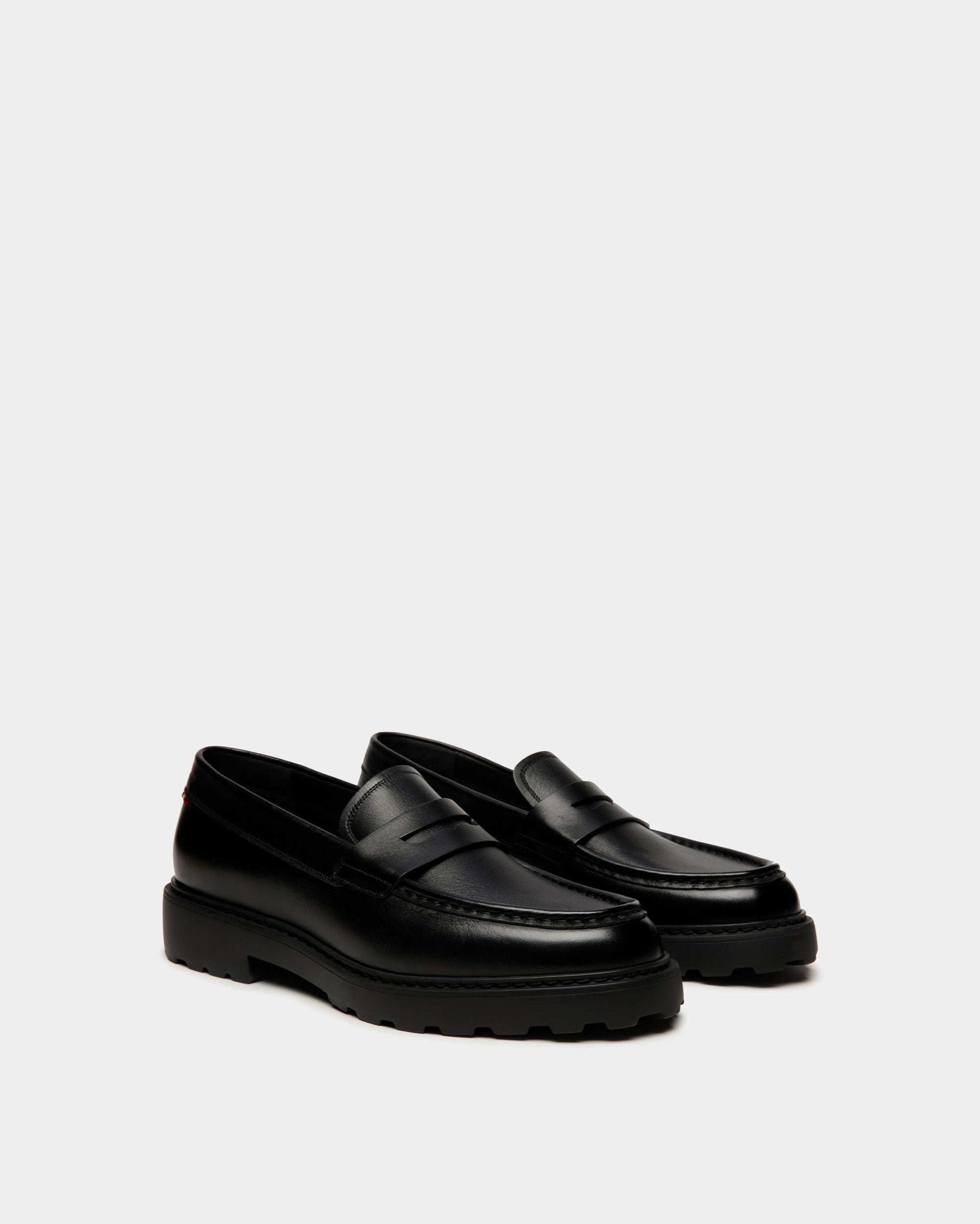 Mocassin Gusto En Cuir Noir - Homme - Bally - 02