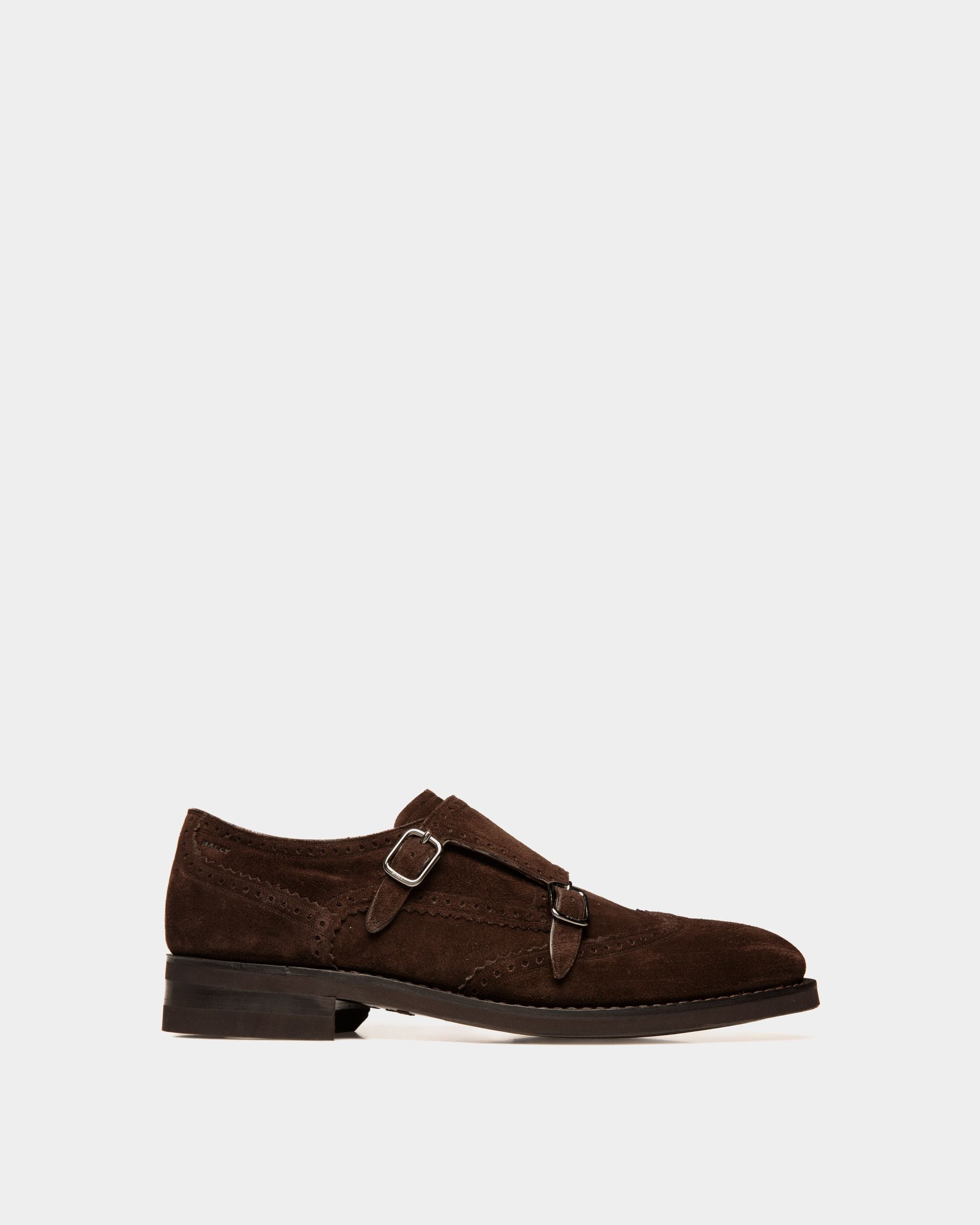 Scribe Un Monkstrap-Schuh Aus Veloursleder In Ebenholz - Herren - Bally - 01