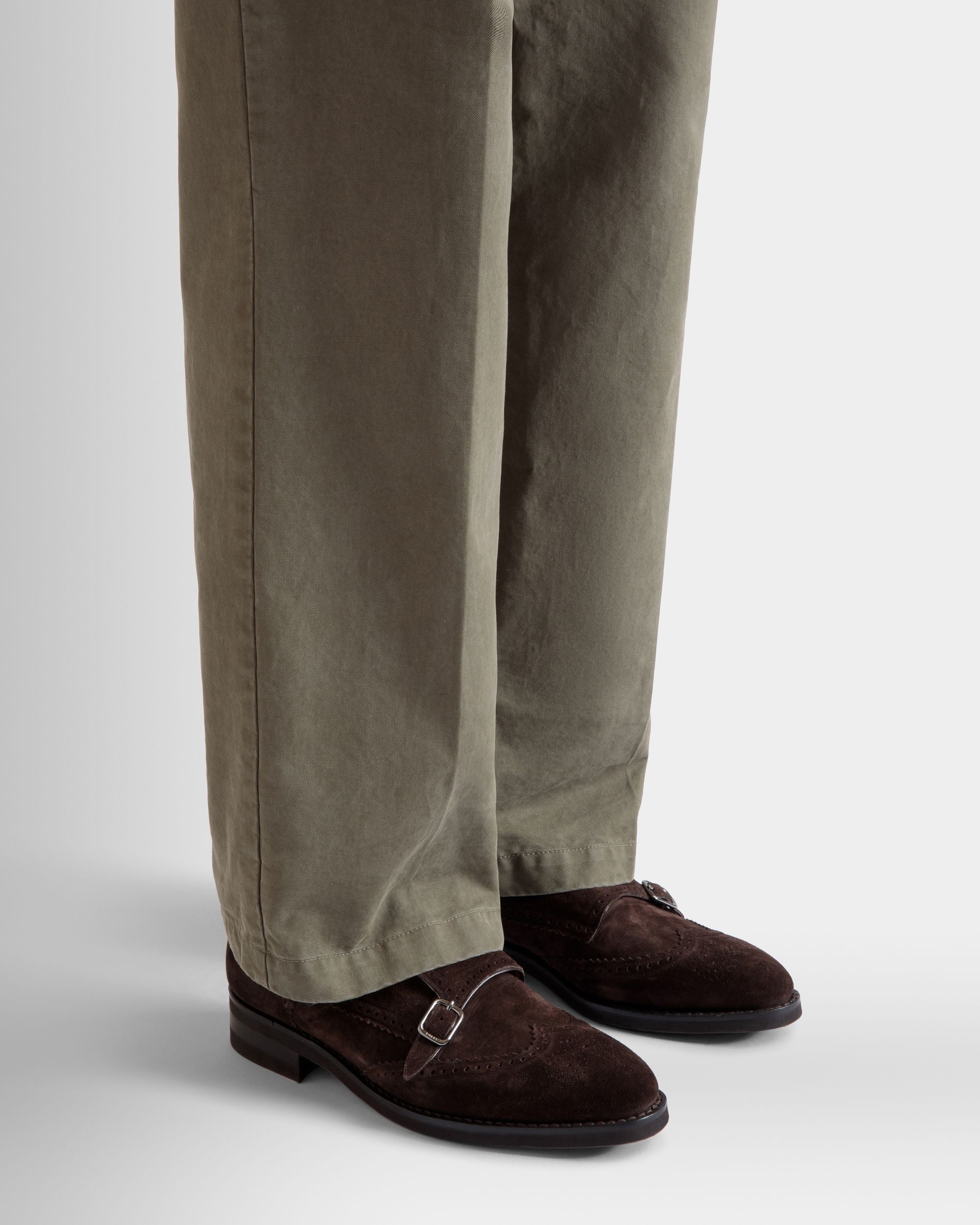 Scribe Un Monkstrap-Schuh Aus Veloursleder In Ebenholz - Herren - Bally - 02