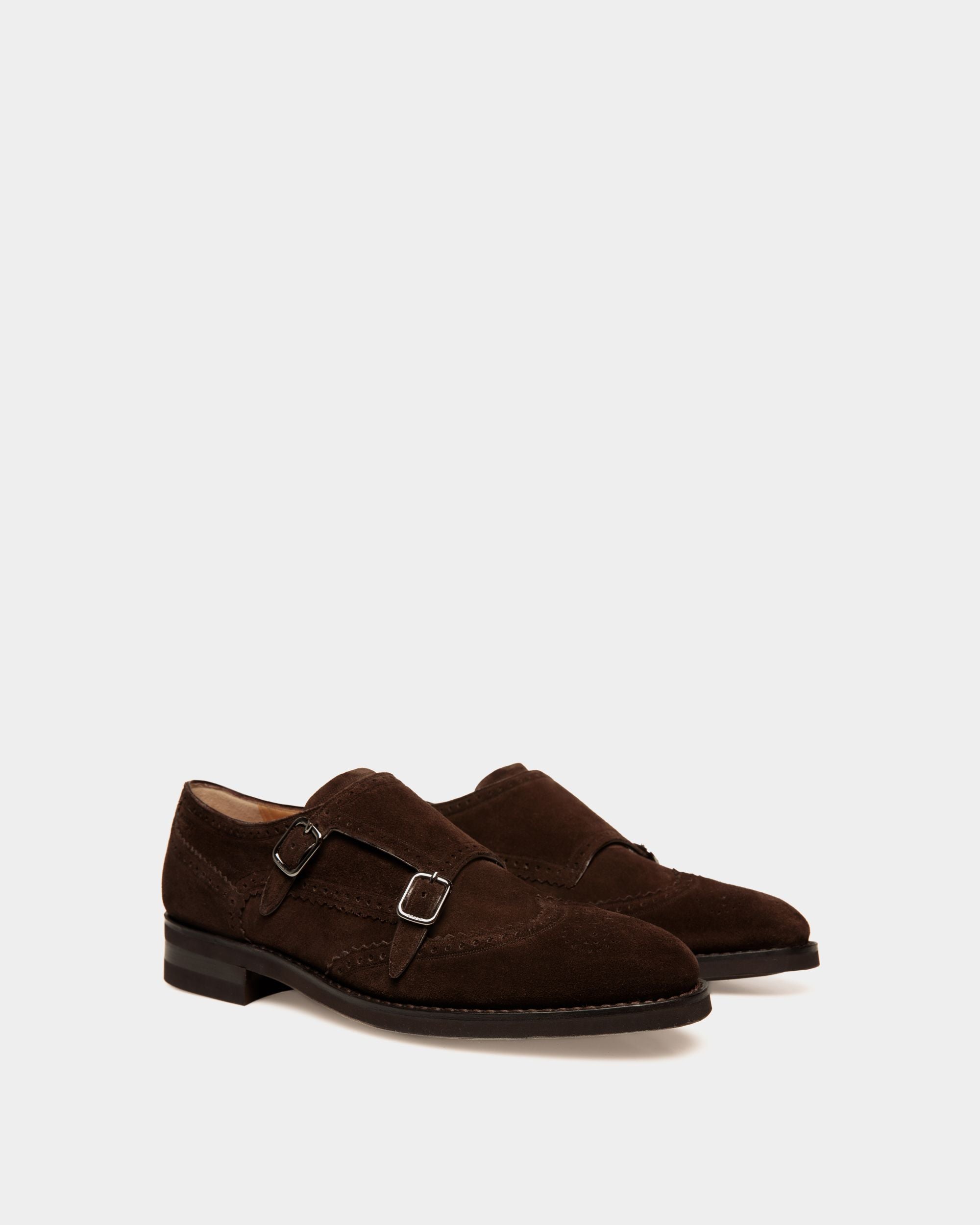 Scribe Un Monkstrap-Schuh Aus Veloursleder In Ebenholz - Herren - Bally - 03