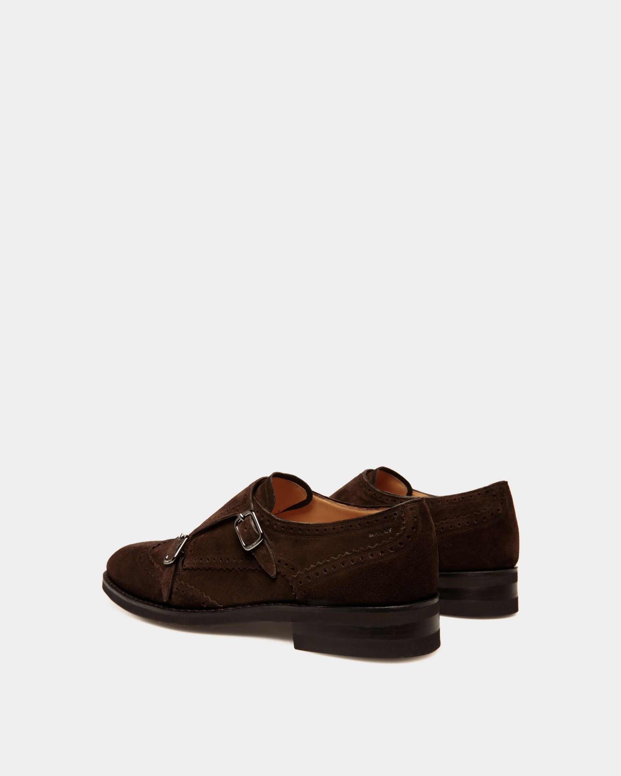 Scribe Un Monkstrap-Schuh Aus Veloursleder In Ebenholz - Herren - Bally - 04