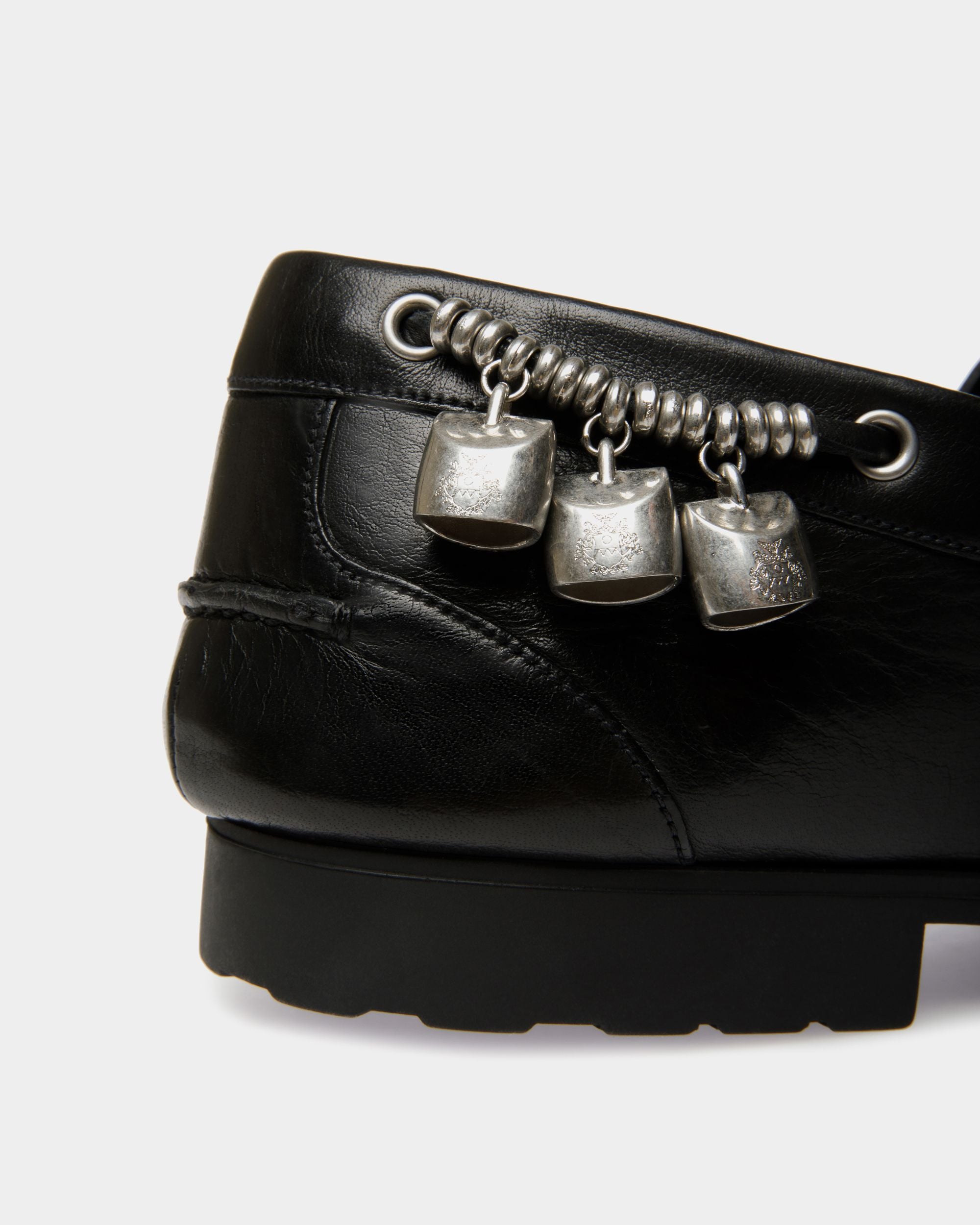 Plume Loafer In Black Leather - Men's - Bally - 05