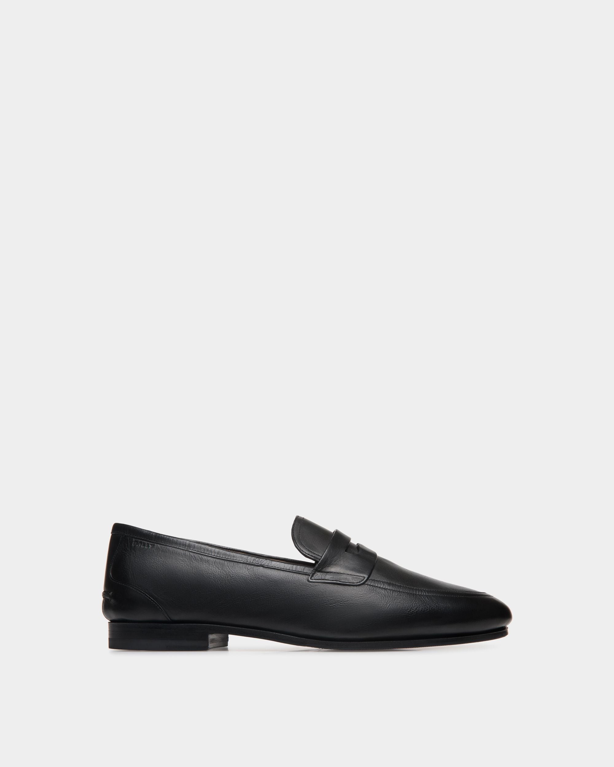 Mocassino Plume In Pelle Nera - Uomo - Bally - 01