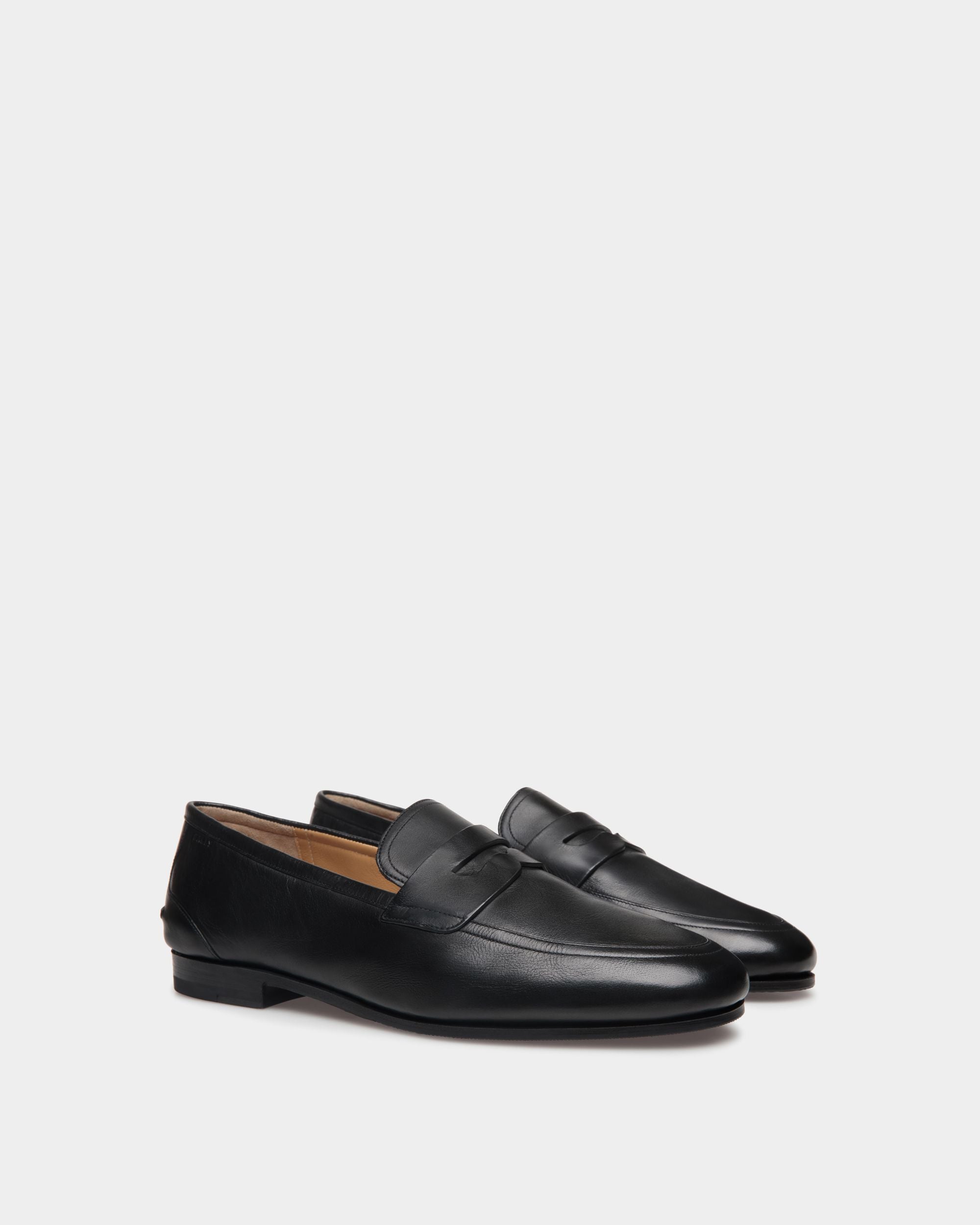 Mocassino Plume In Pelle Nera - Uomo - Bally - 02