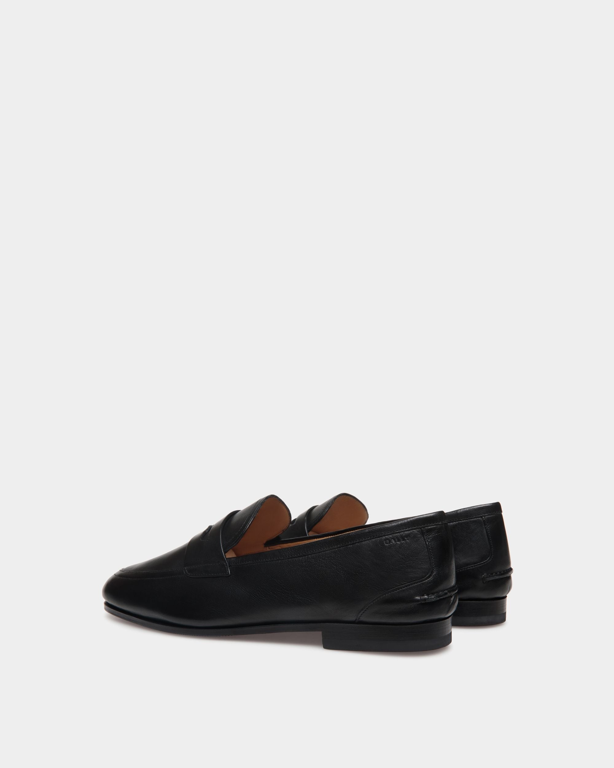 Mocassino Plume In Pelle Nera - Uomo - Bally - 03