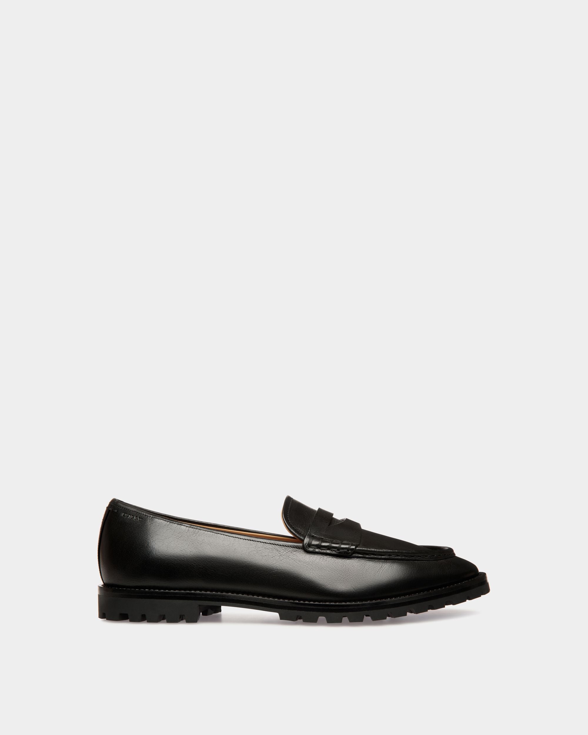 Mocassino Solaria In Pelle Nera - Uomo - Bally - 01