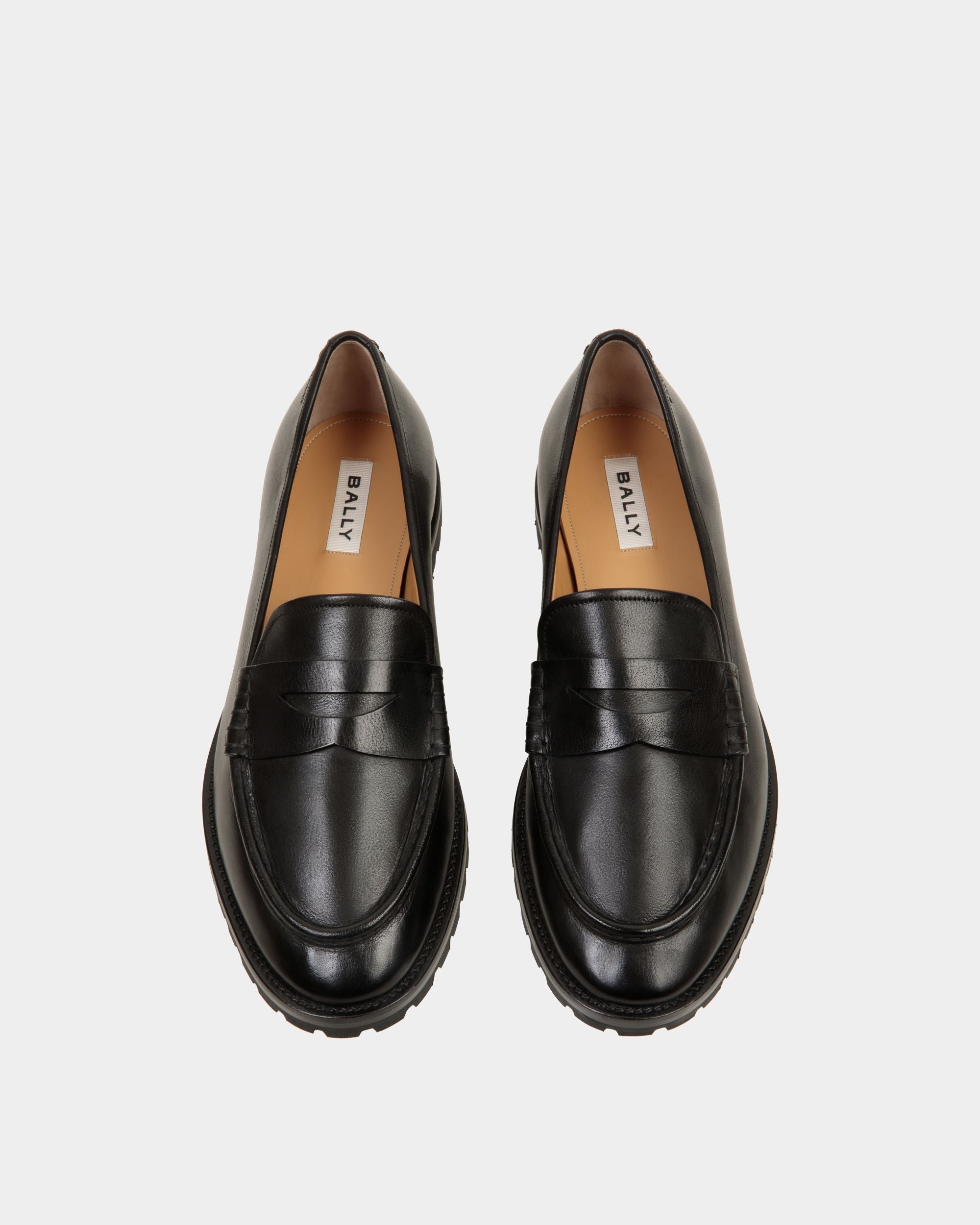 Mocassino Solaria In Pelle Nera - Uomo - Bally - 05