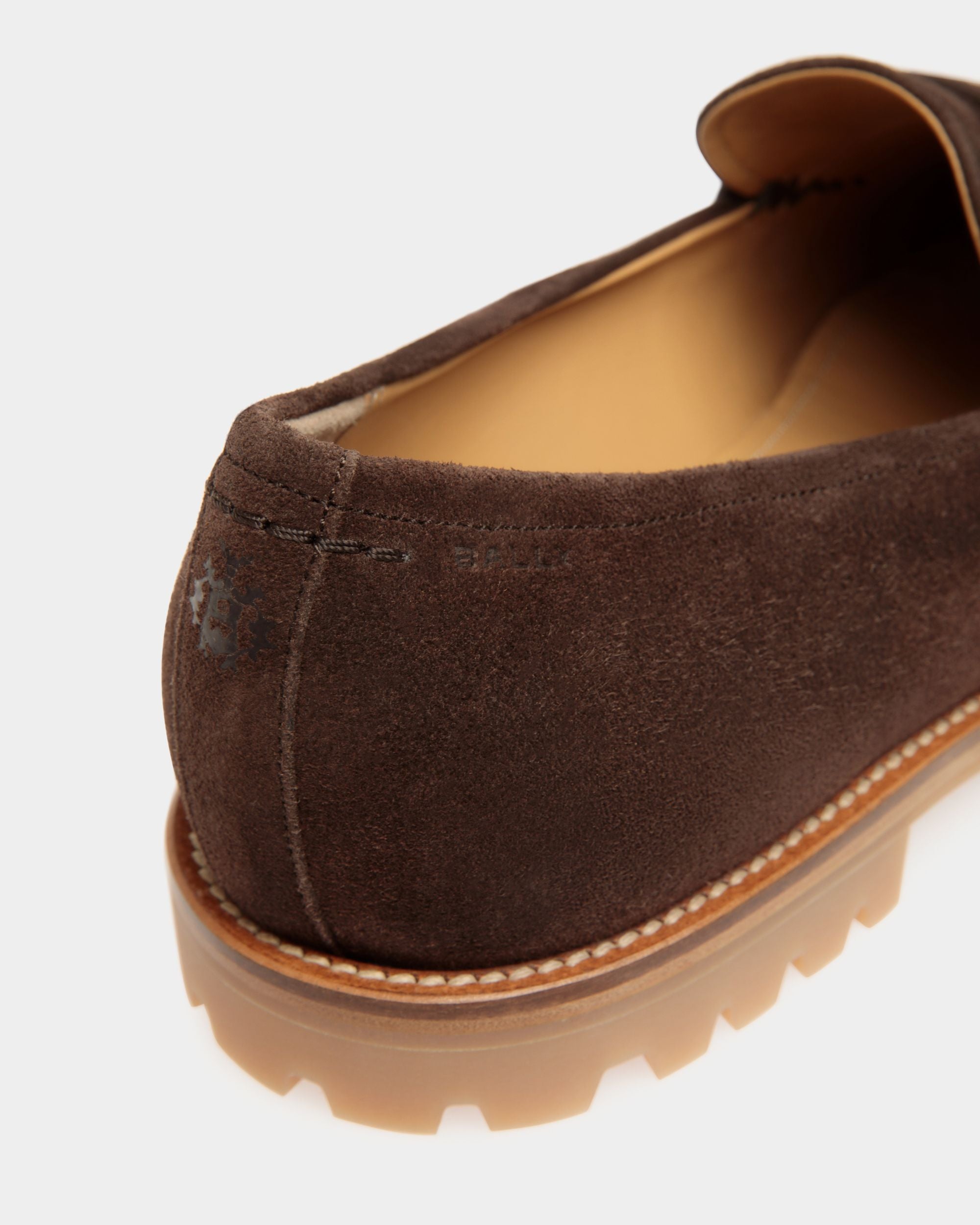 Solaria Loafer in Ebano Suede - Men's - Bally - 06