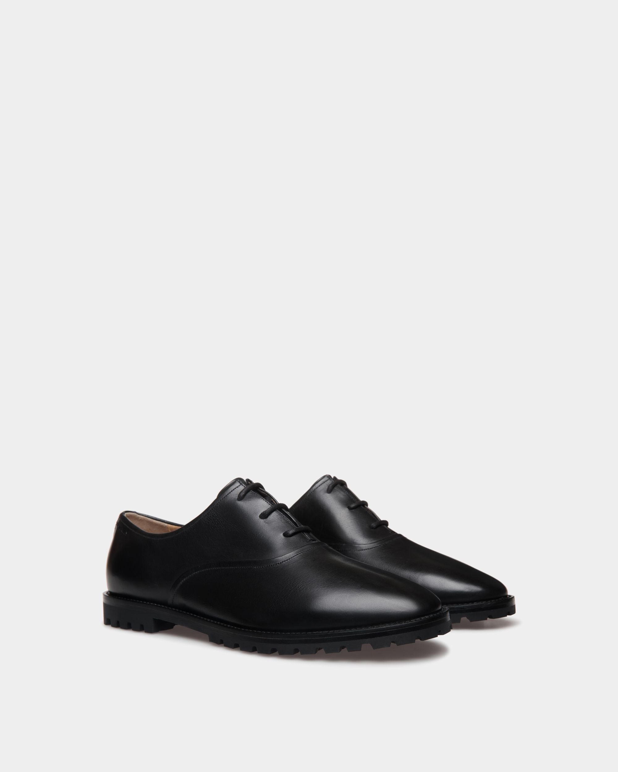 Solaria Oxford in Black Leather - Men's - Bally - 03