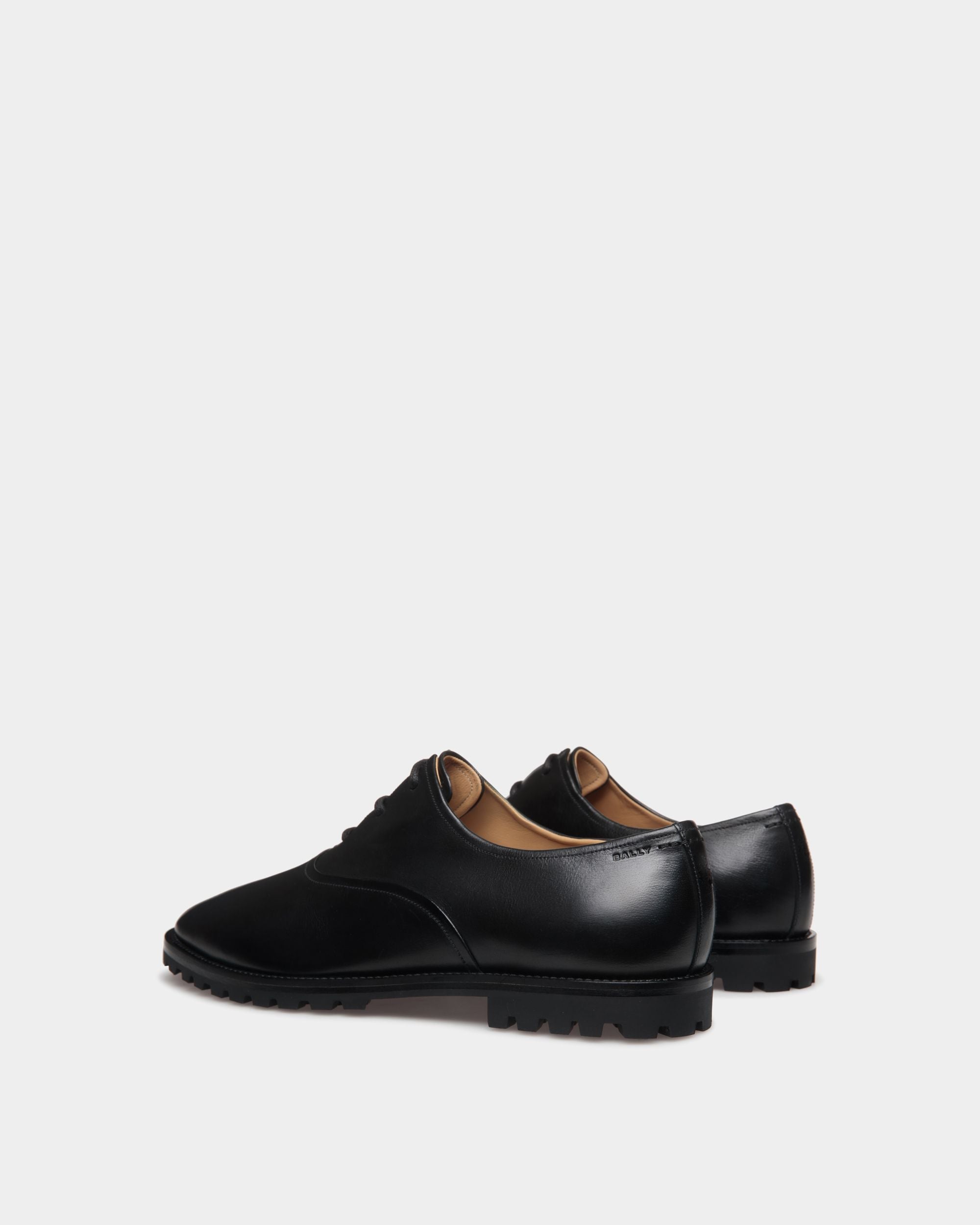 Solaria Oxford in Black Leather - Men's - Bally - 04