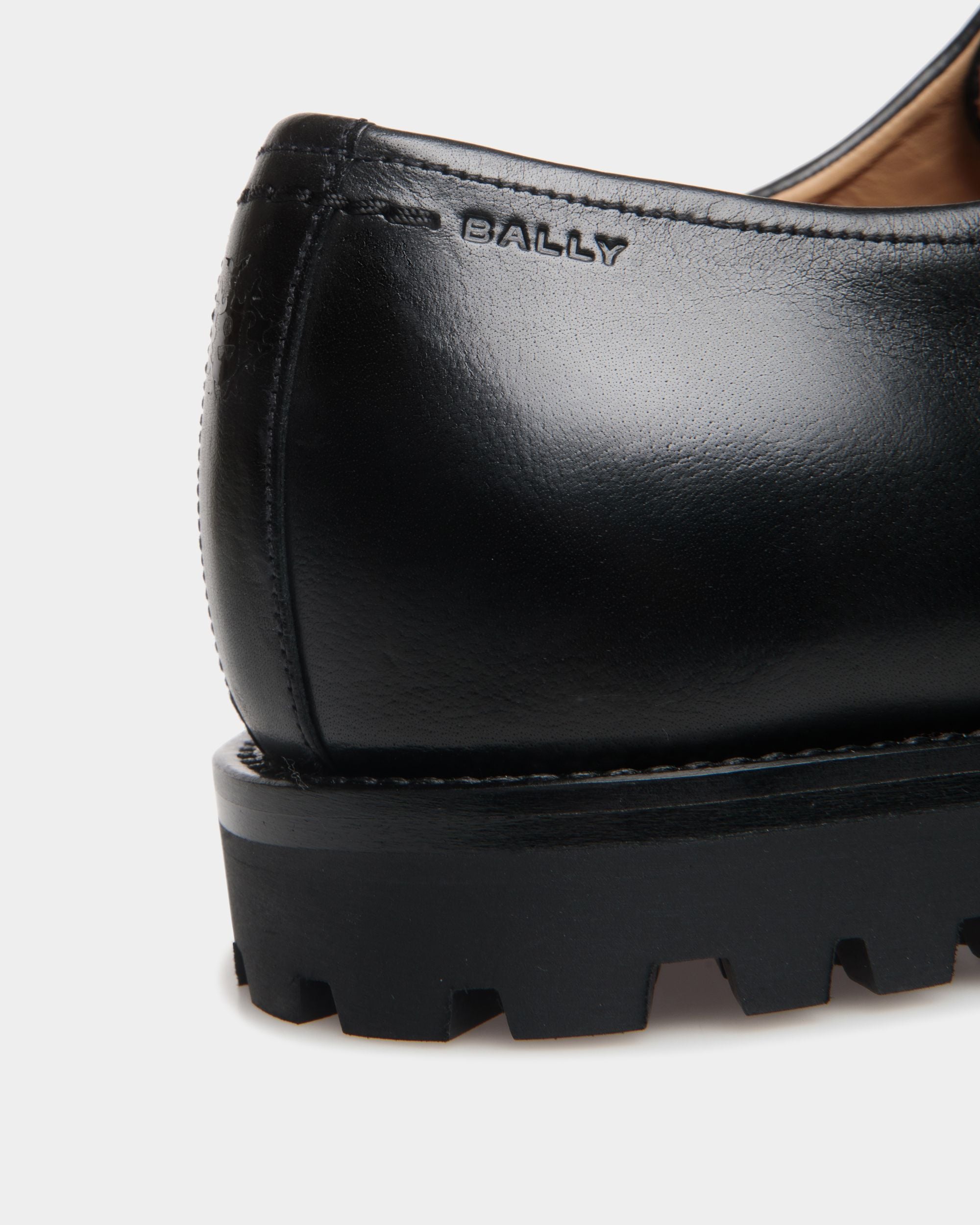 Solaria Oxford in Black Leather - Men's - Bally - 06