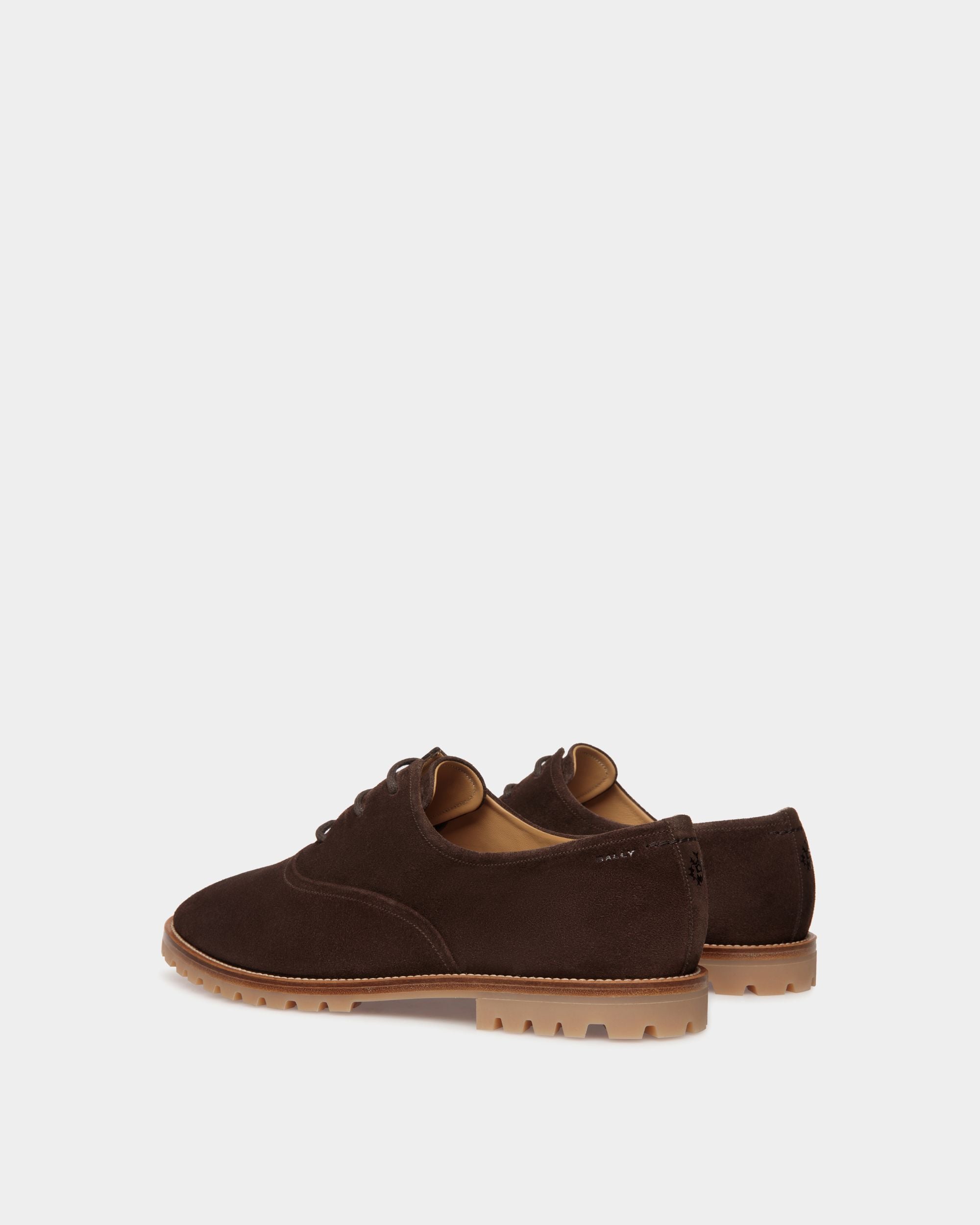 Solaria Oxford-Schuhe Aus Veloursleder In Ebenholzschwarz - Herren - Bally - 04